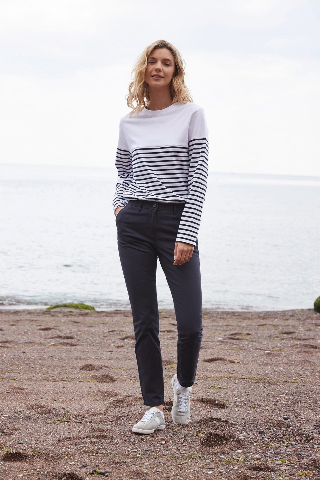 Pantalon Chino Stretch Femme