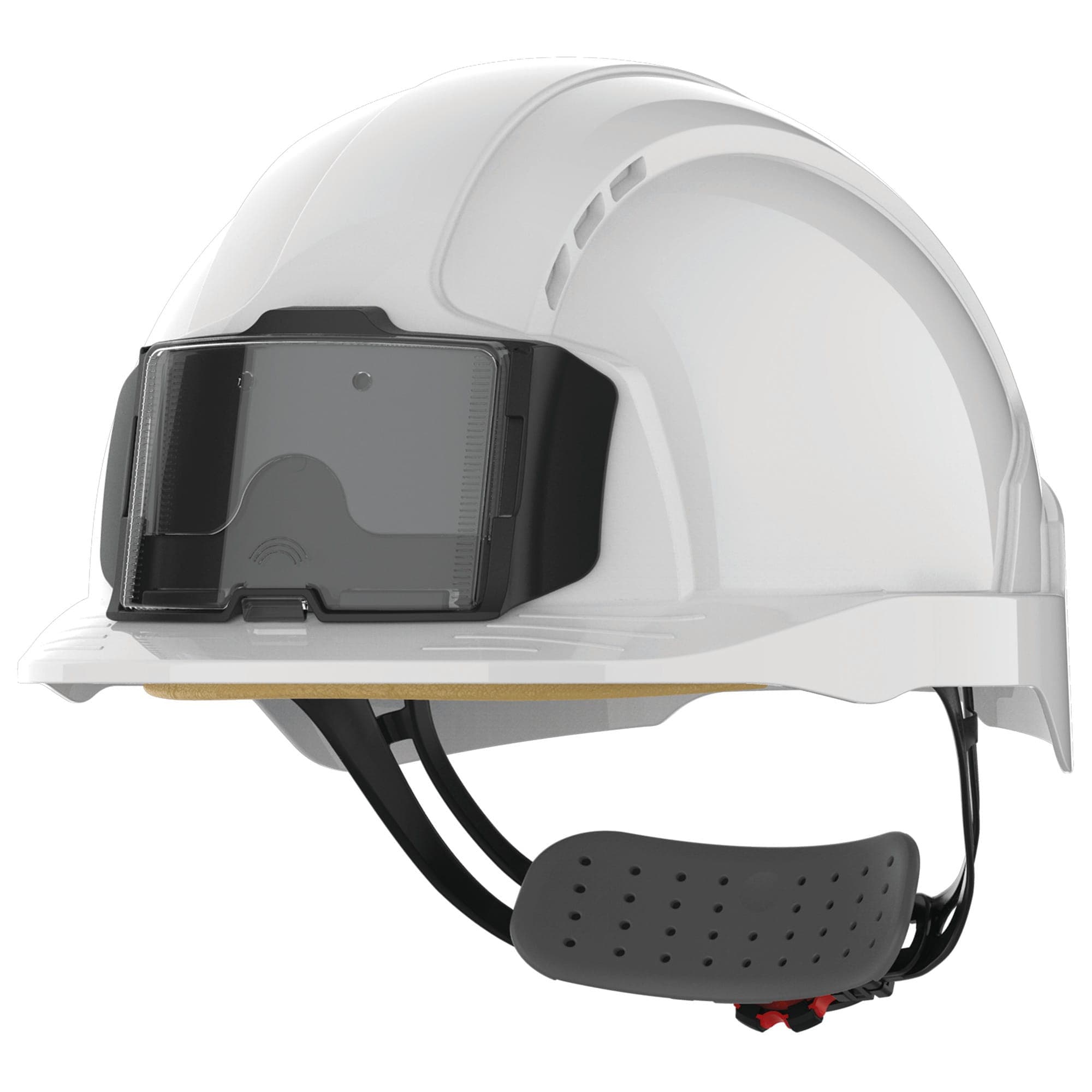 Casque de sécurité EVOLite® avec porte badge, ventilé, serrage crémaillère