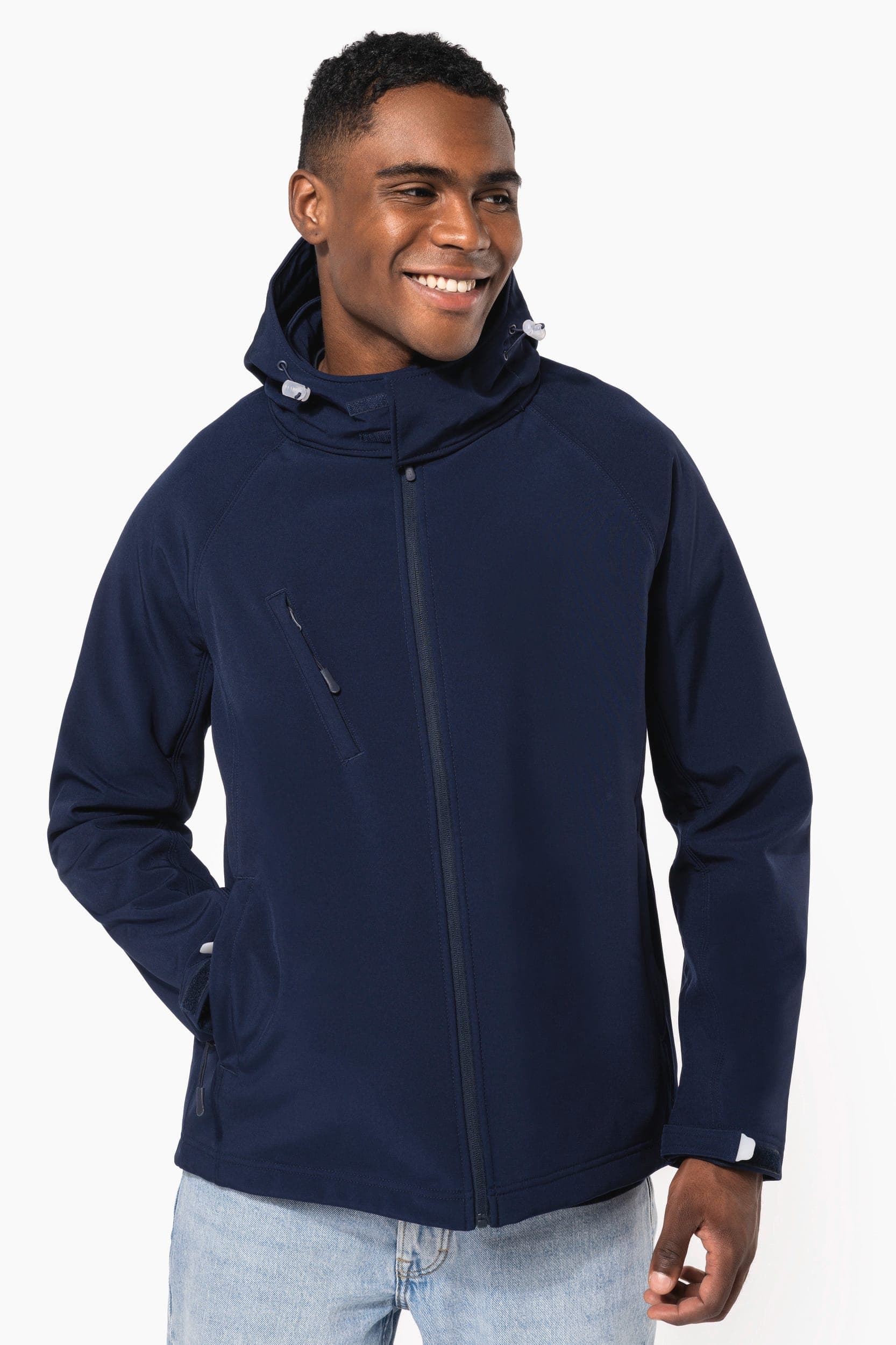 Veste softshell à capuche amovible homme