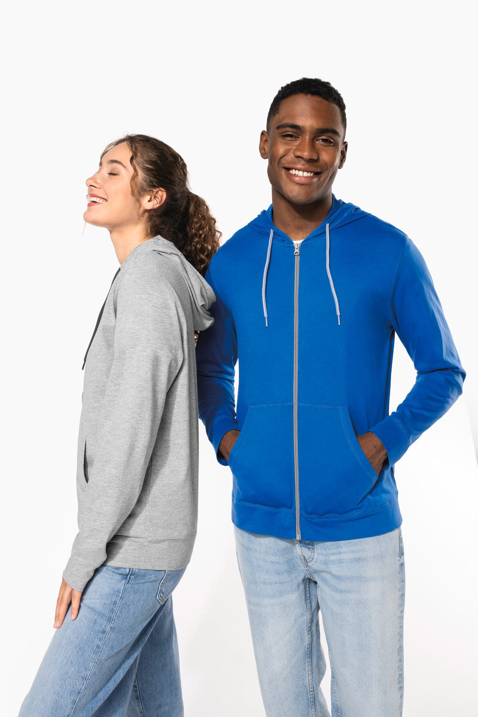 Veste coton légère à capuche