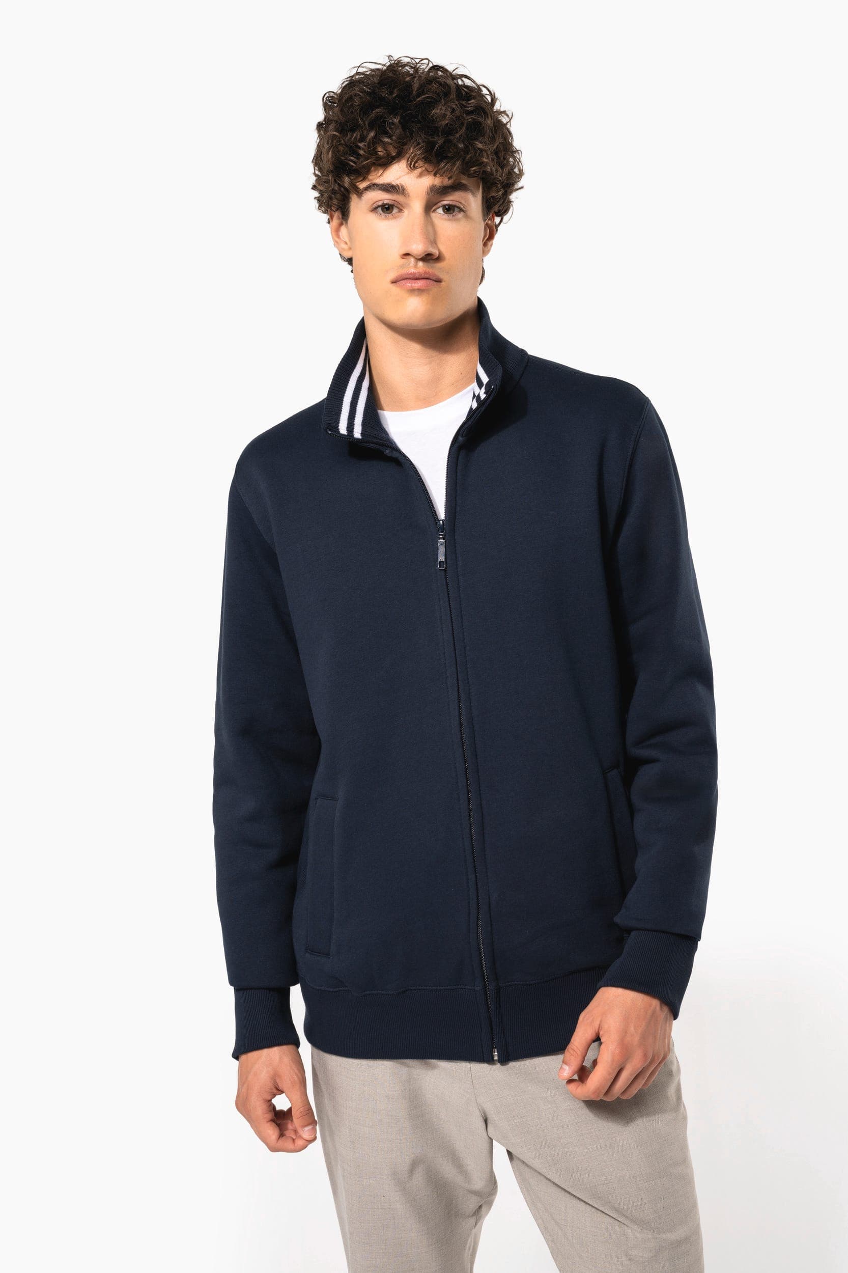 Veste molleton zippée homme