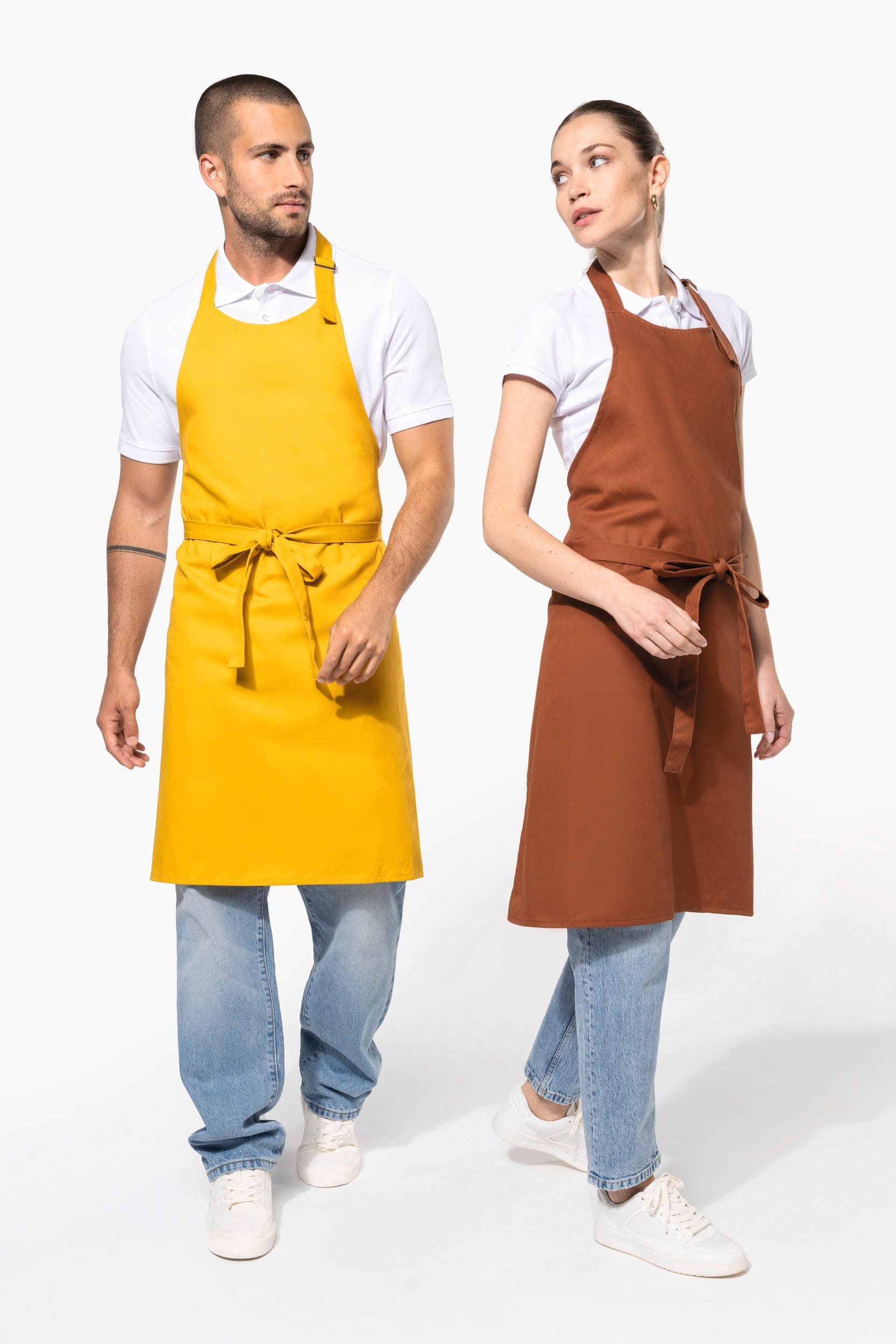 Tablier coton sans poche