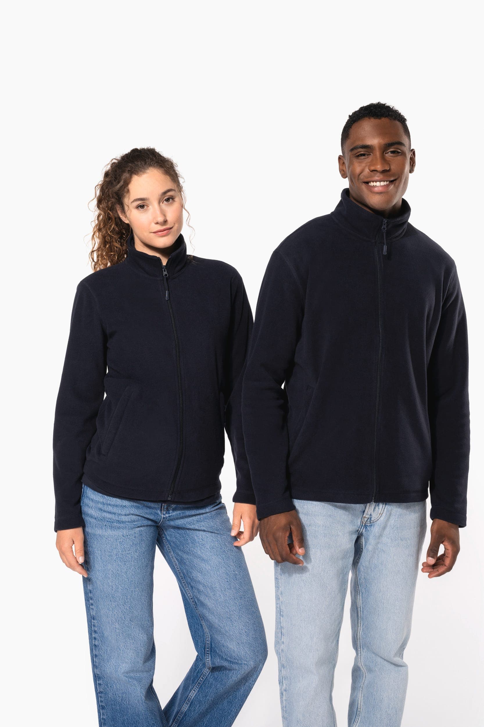 Veste micropolaire zippée unisexe