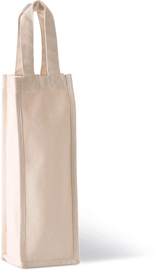 Sac porte-bouteille en coton canvas
