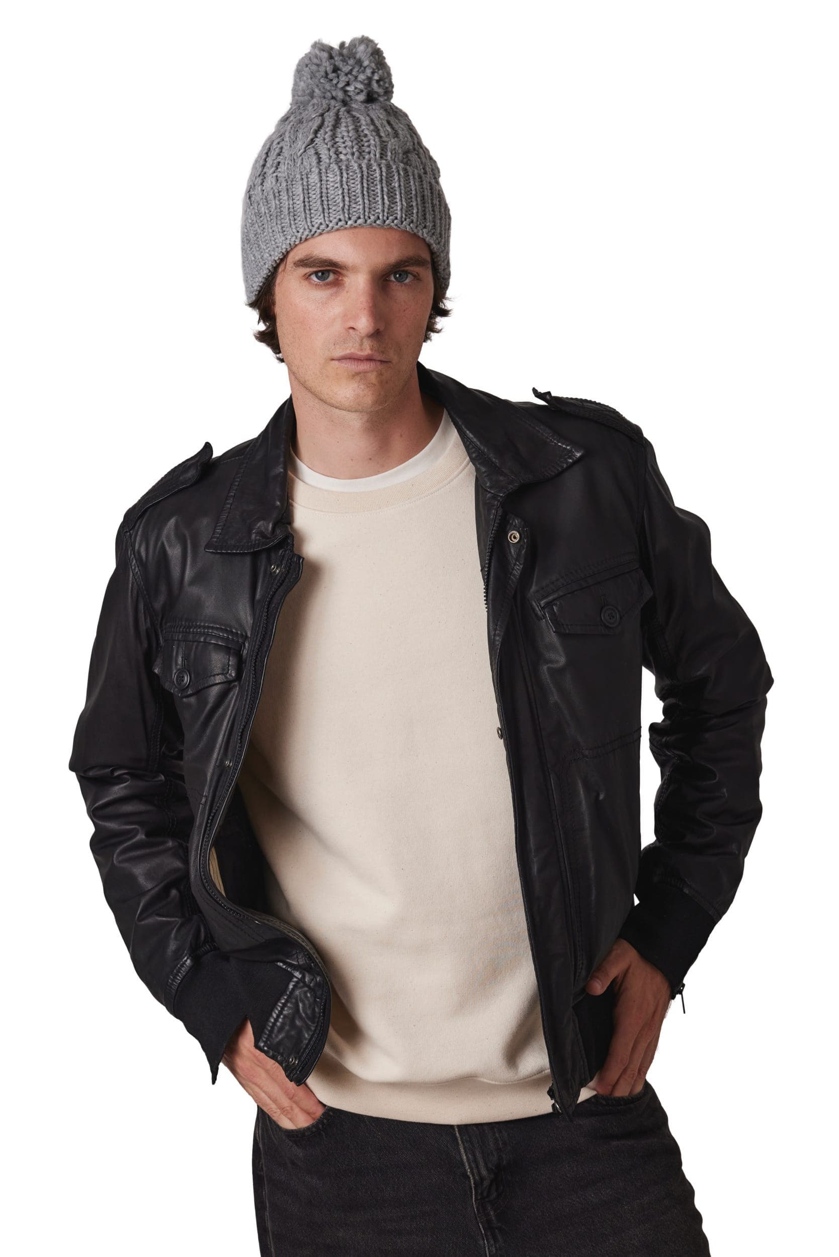 Bonnet en maille tricot