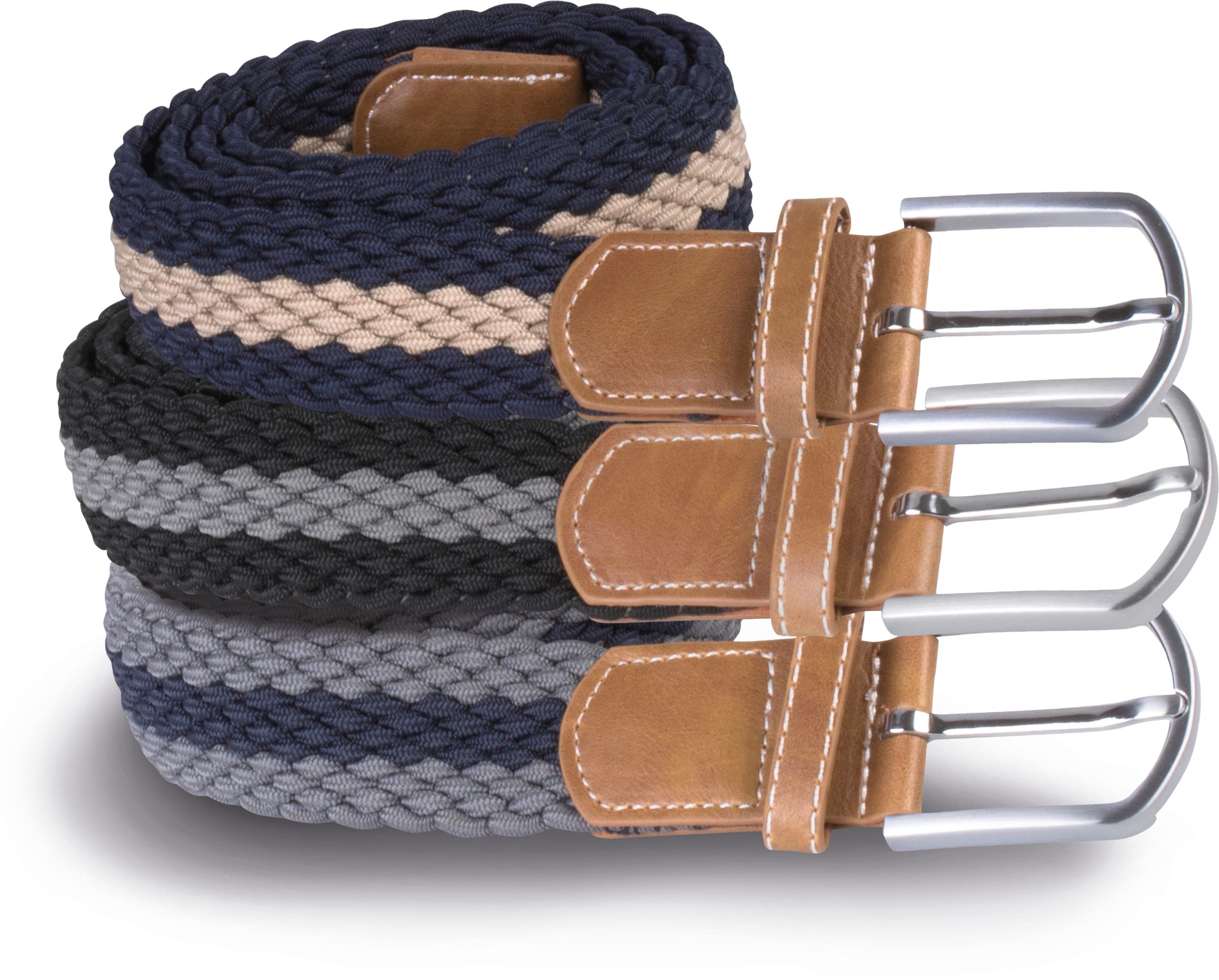 Ceinture tressée élastiquée