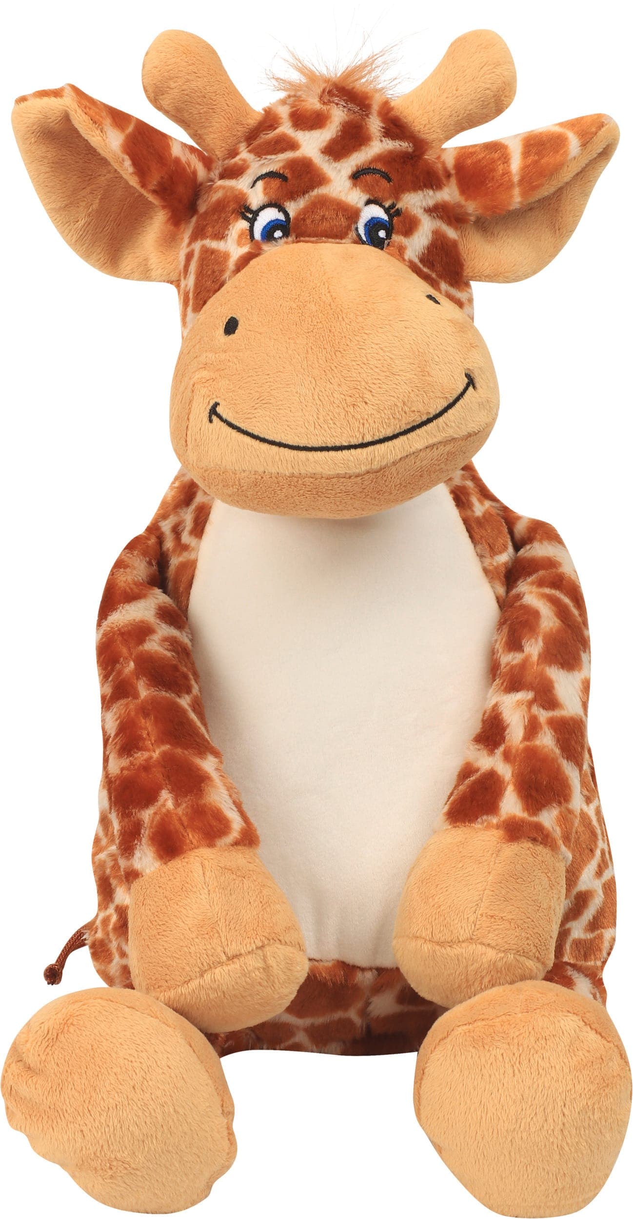 Peluche zippée Girafe