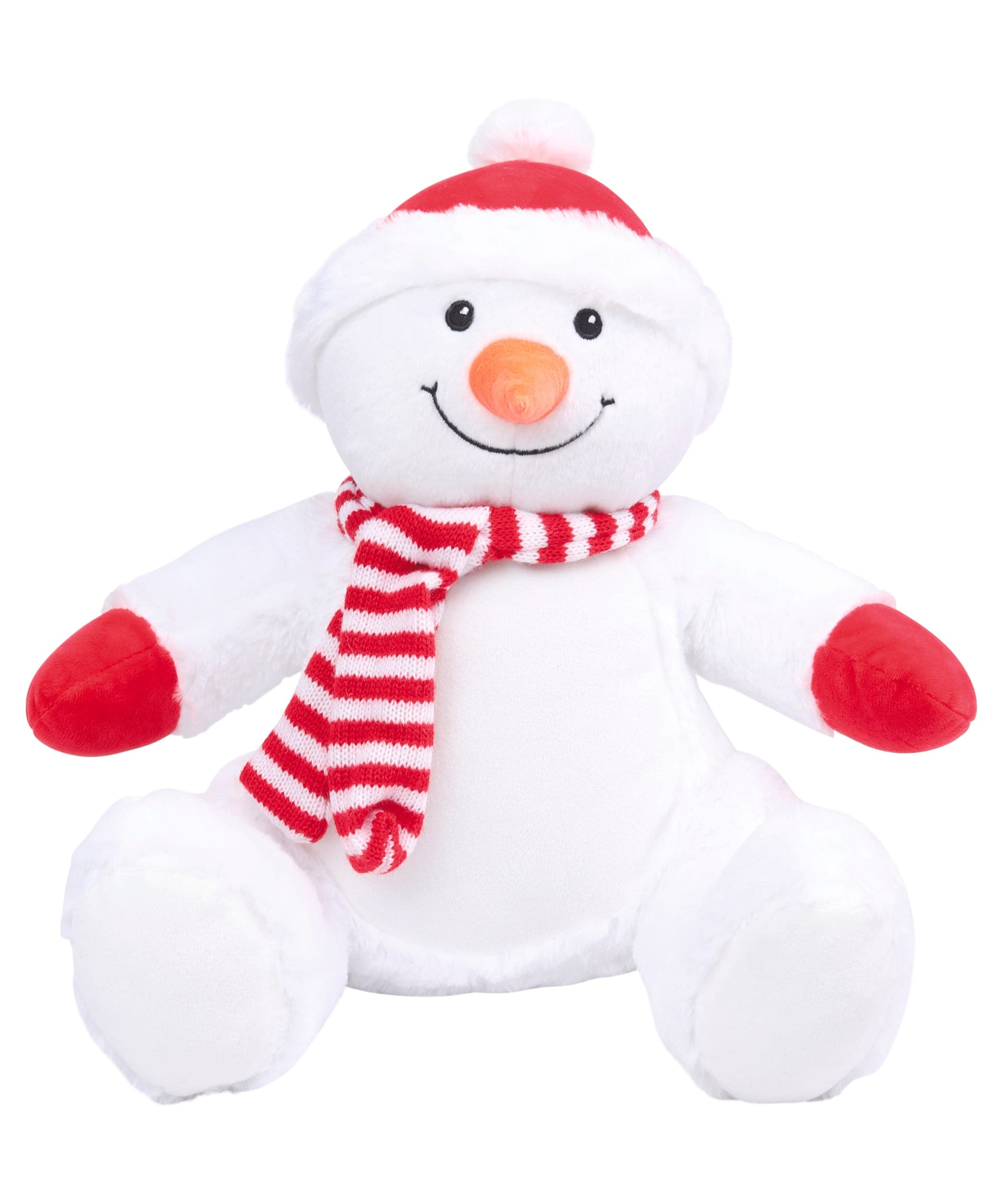 Peluche zippée bonhomme de neige