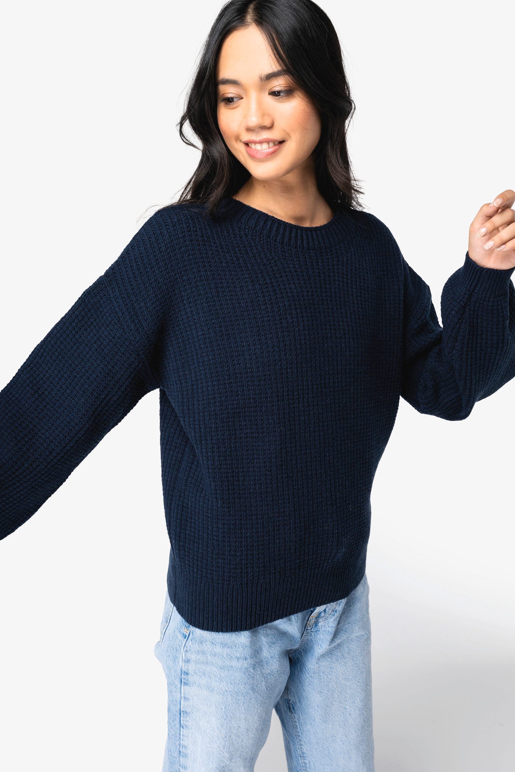 Pull écoresponsable en laine mérinos femme