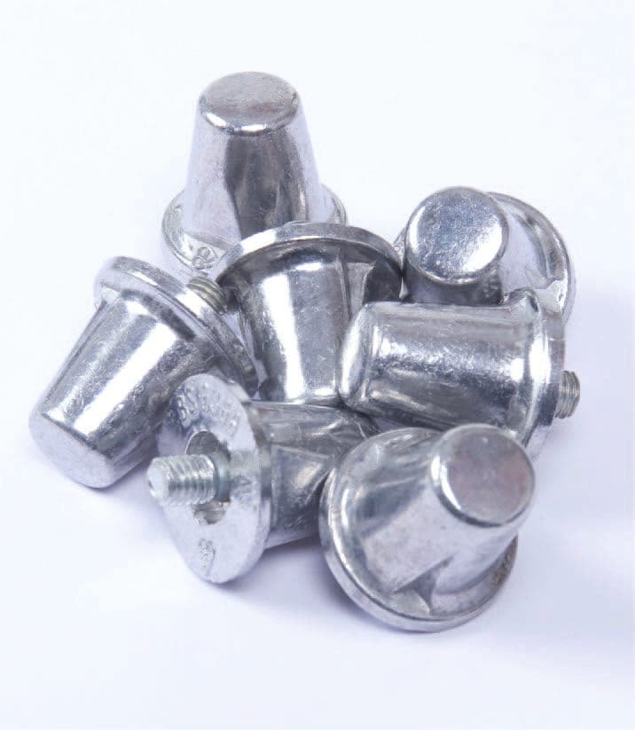 Pack de 100 crampons alu coniques