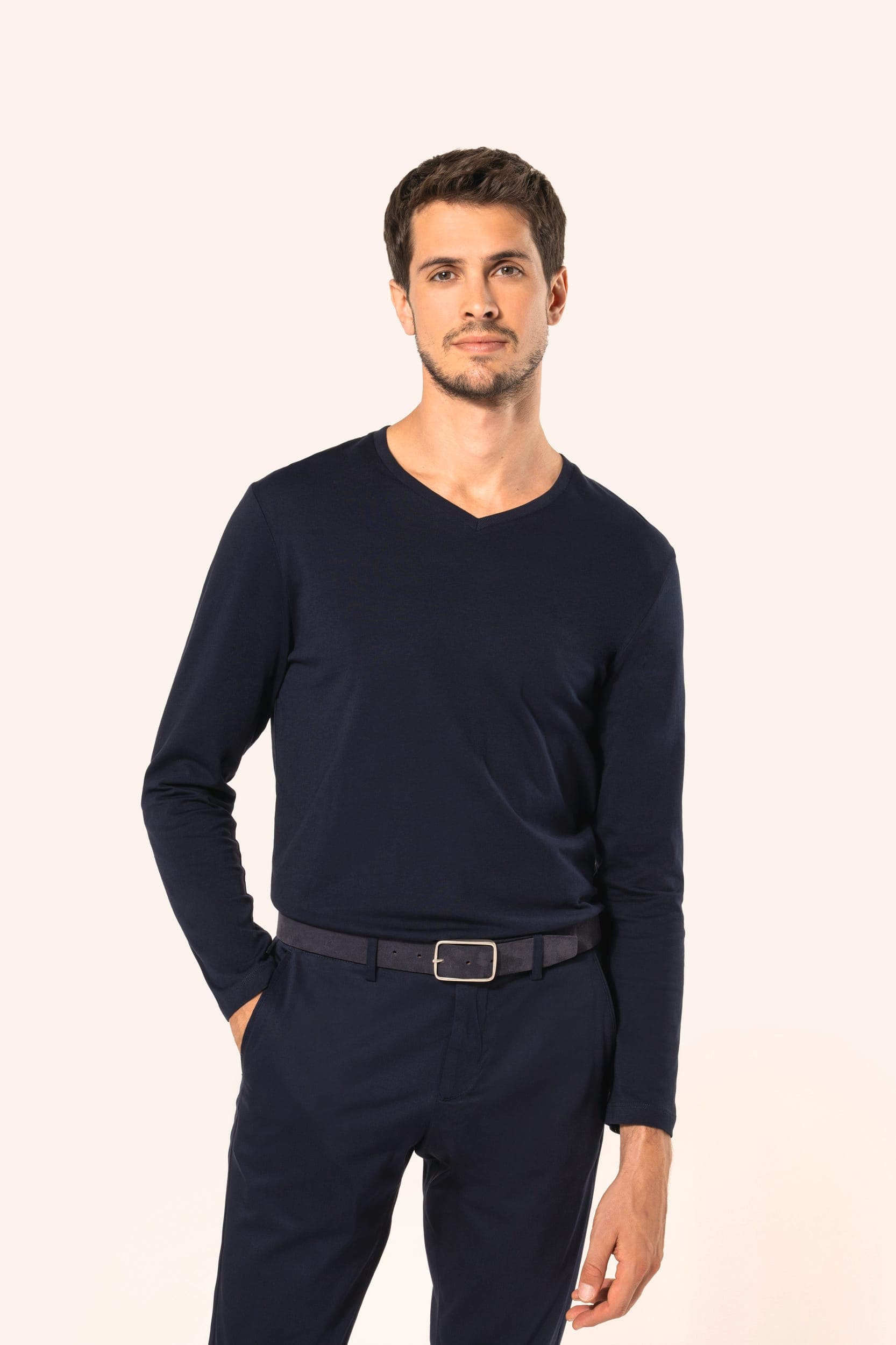 Ceinture cuir  velours homme