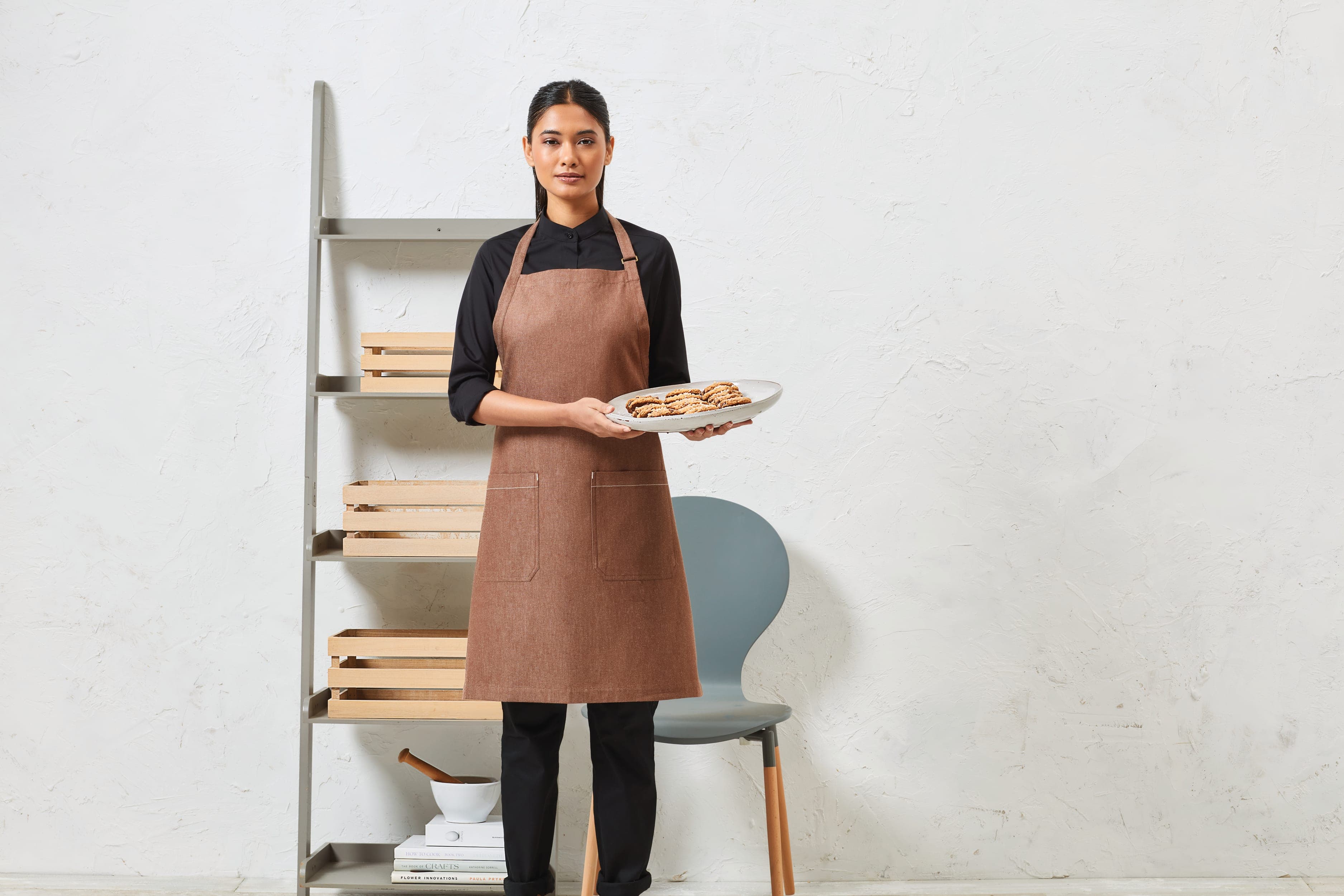 Tablier en denim biologique et commerce équitable