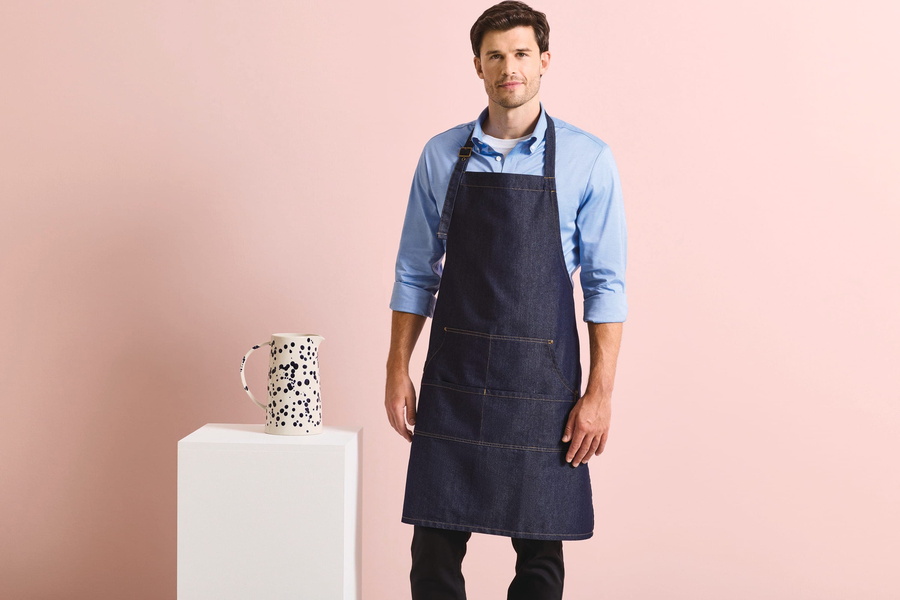 Tablier à bavette "Denim"