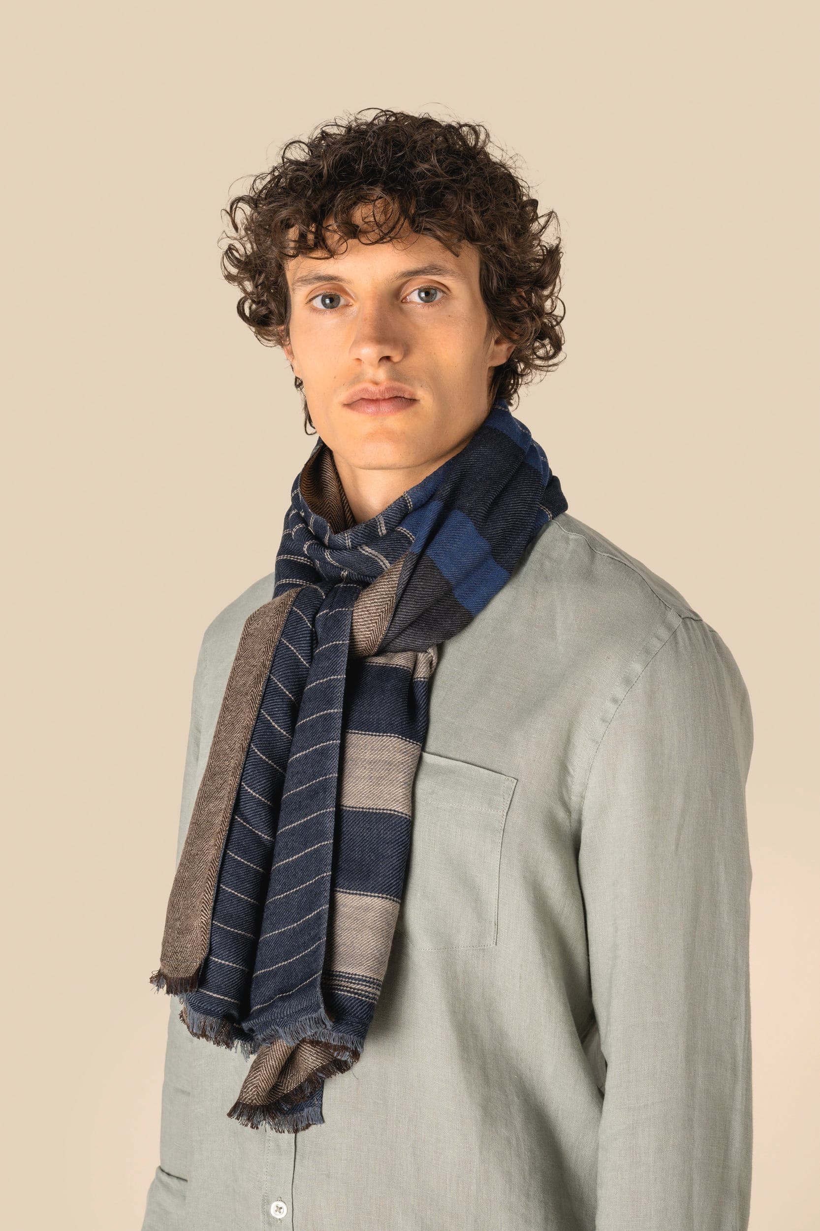 Chèche réversible unisexe