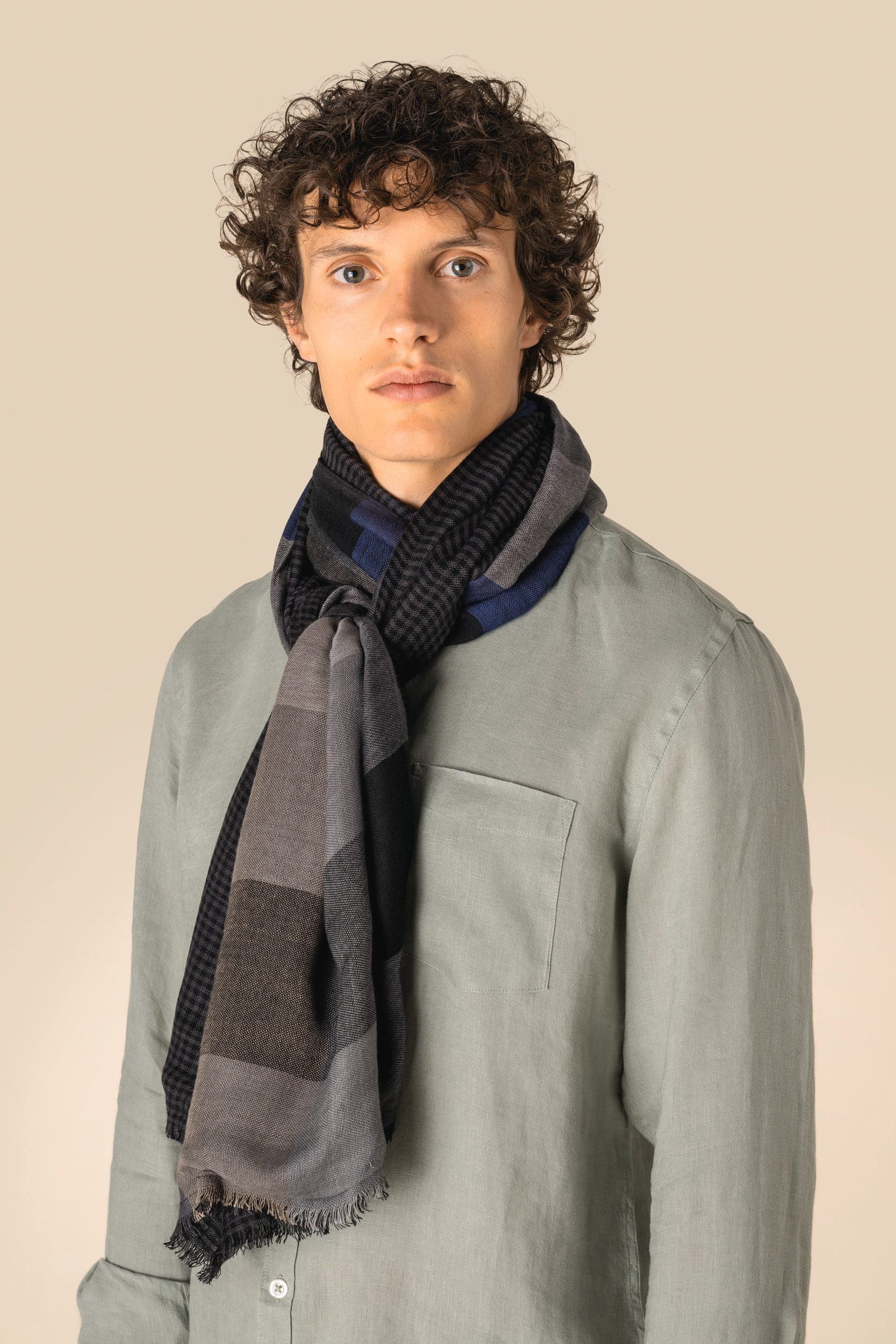 Chèche réversible unisexe