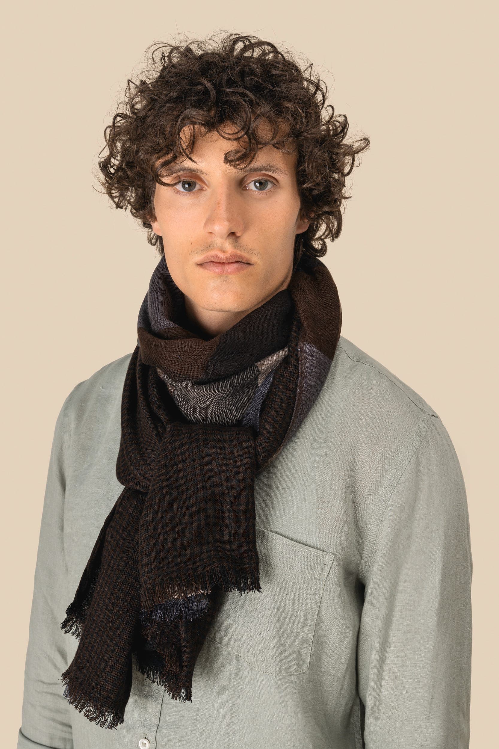 Chèche réversible unisexe