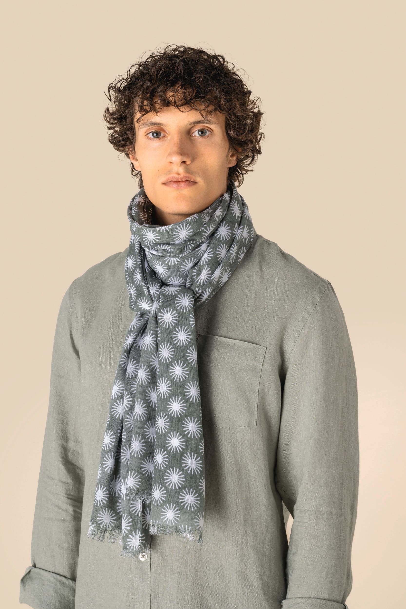 Chèche à motifs unisexe