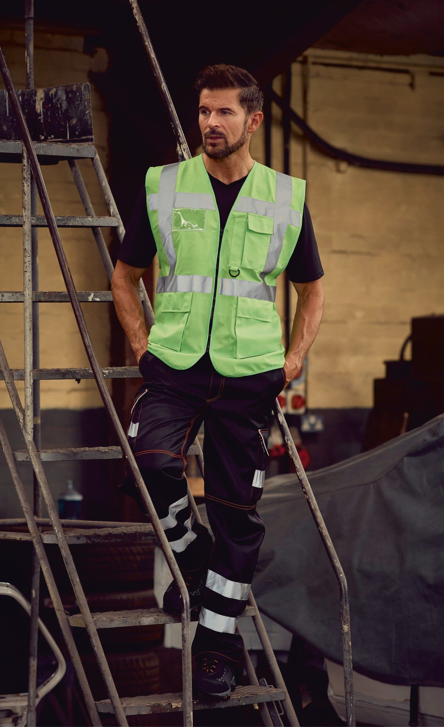 Gilet multifonction haute visibilité