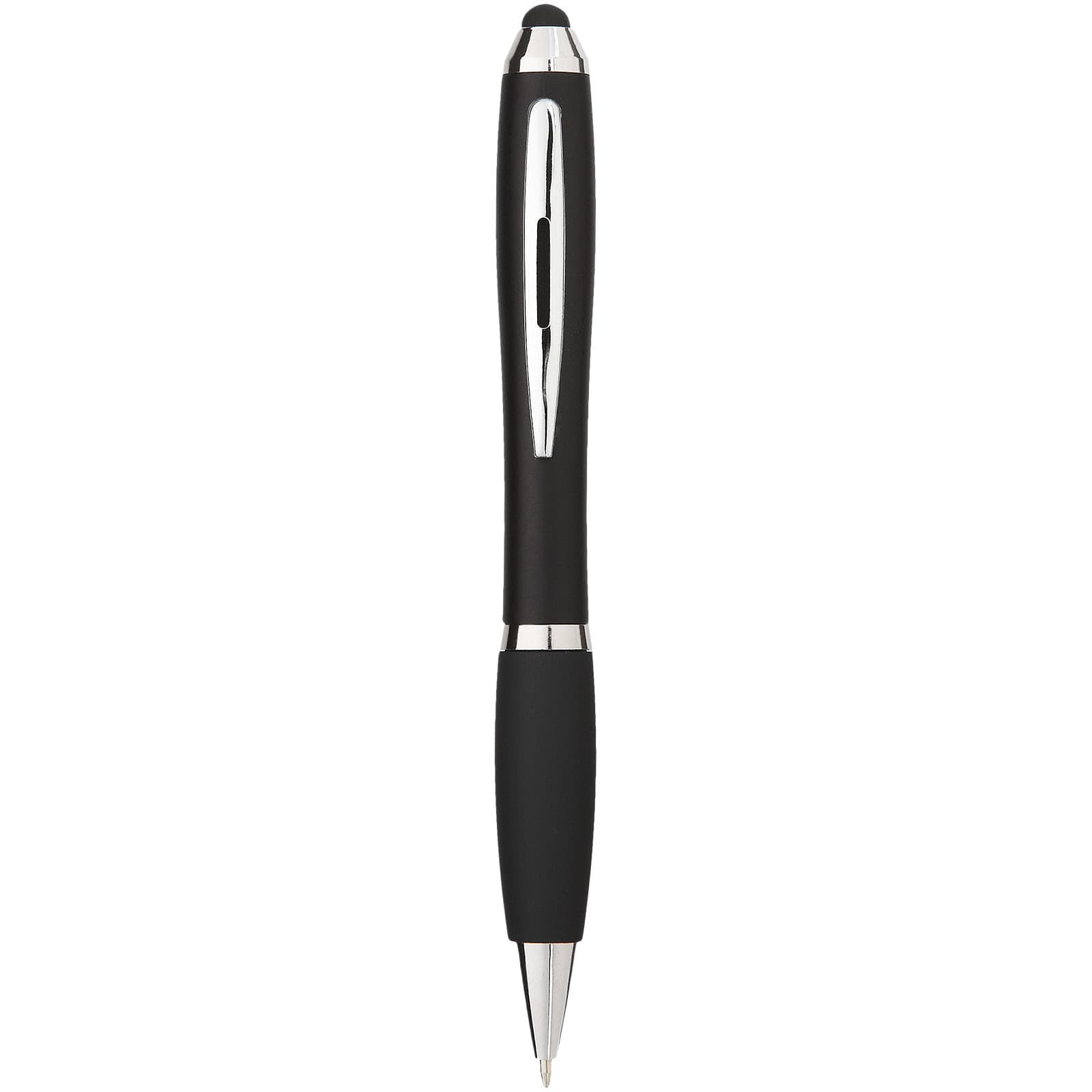 Stylo bille stylet coloré avec grip noir Nash (encre noire)