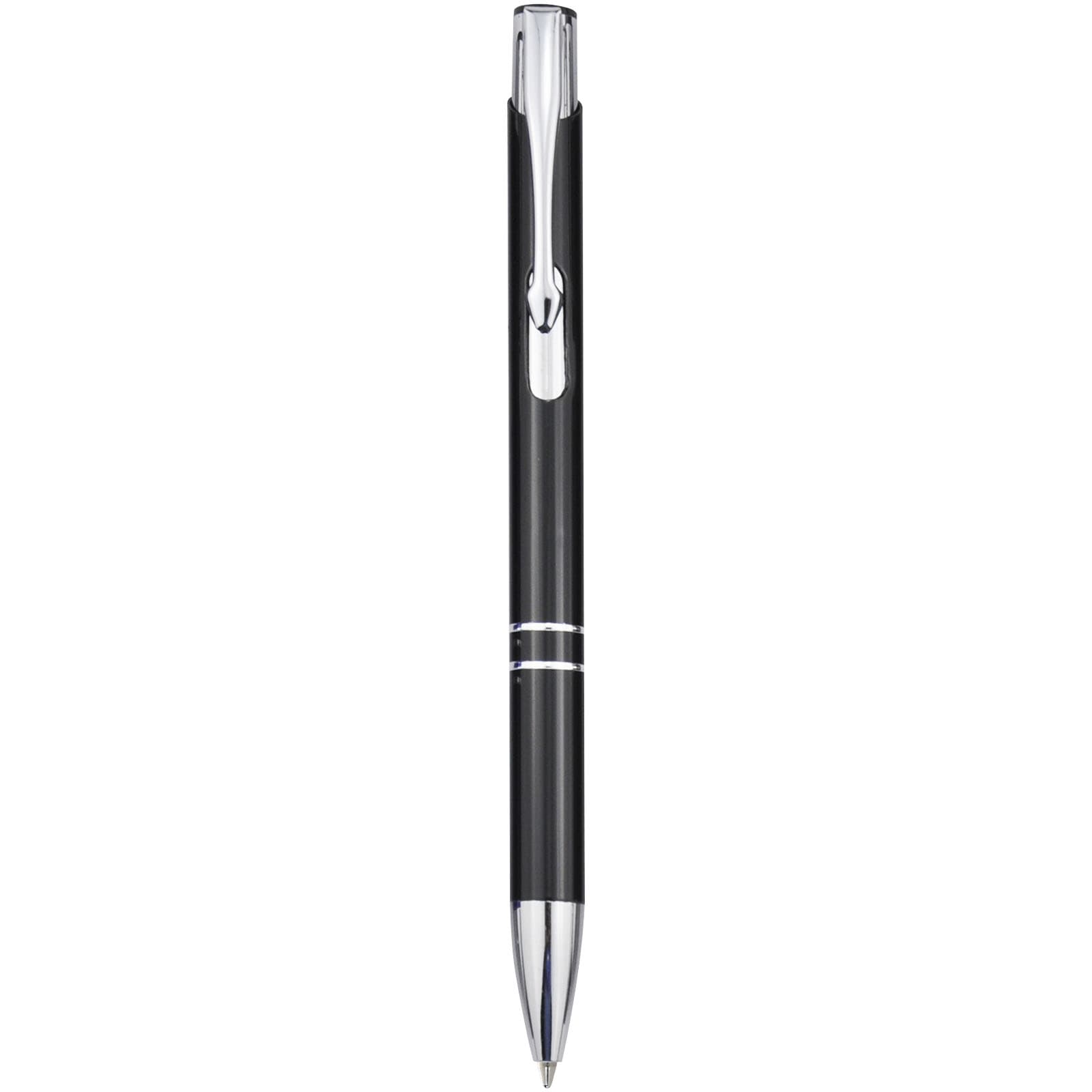 Stylo bille rétractable en aluminium Moneta (encre bleue)