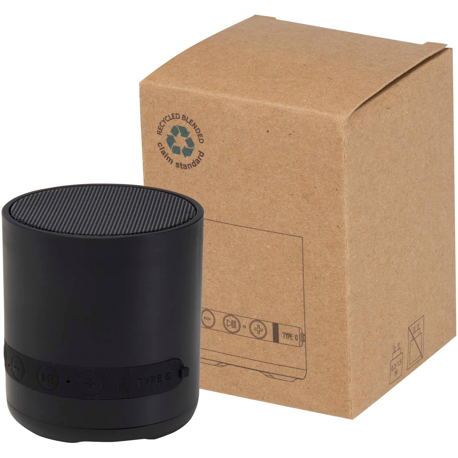 Haut-parleur Hunor sans fil de 3 W en plastique recyclé