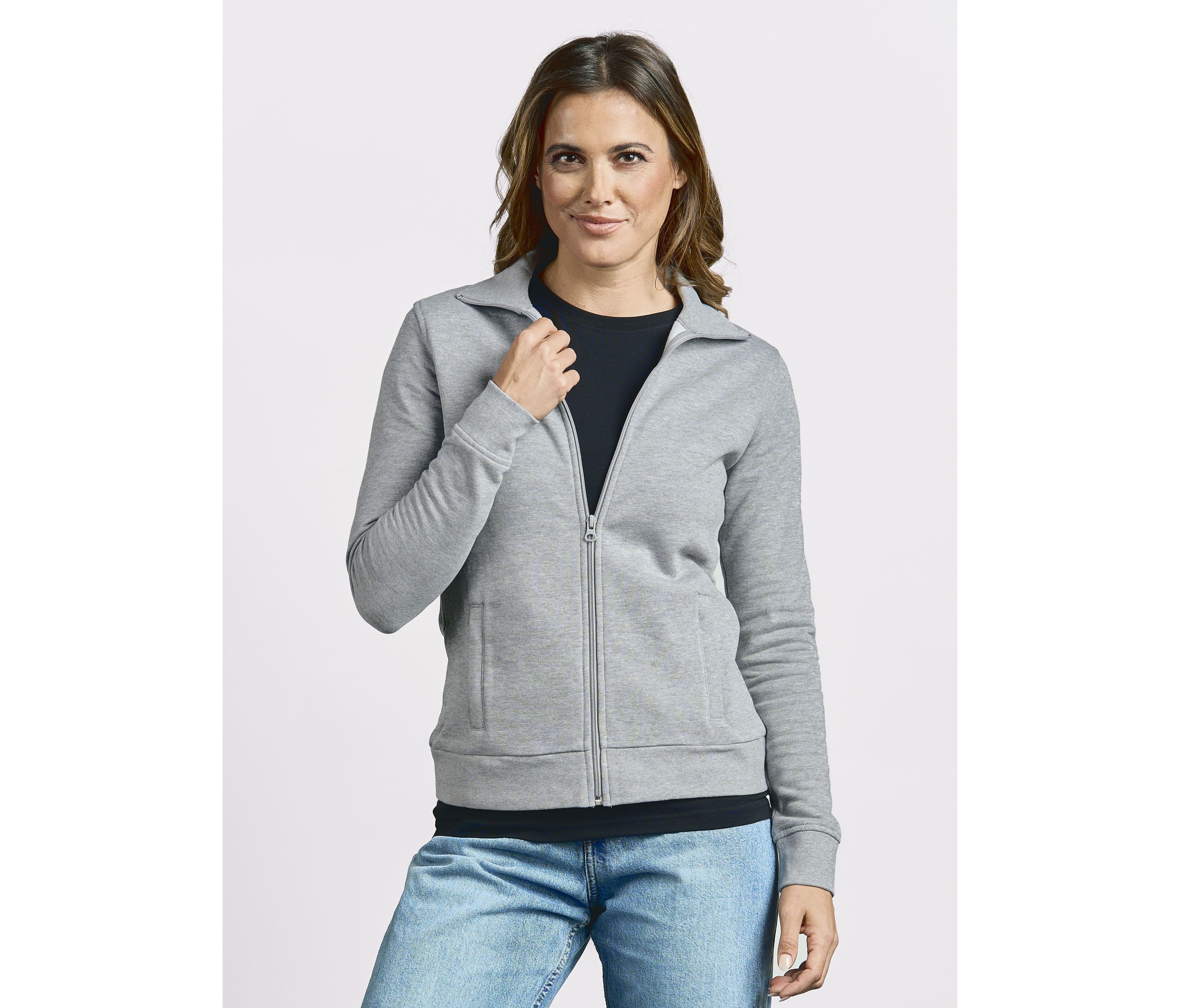 Sweat femme grand zip