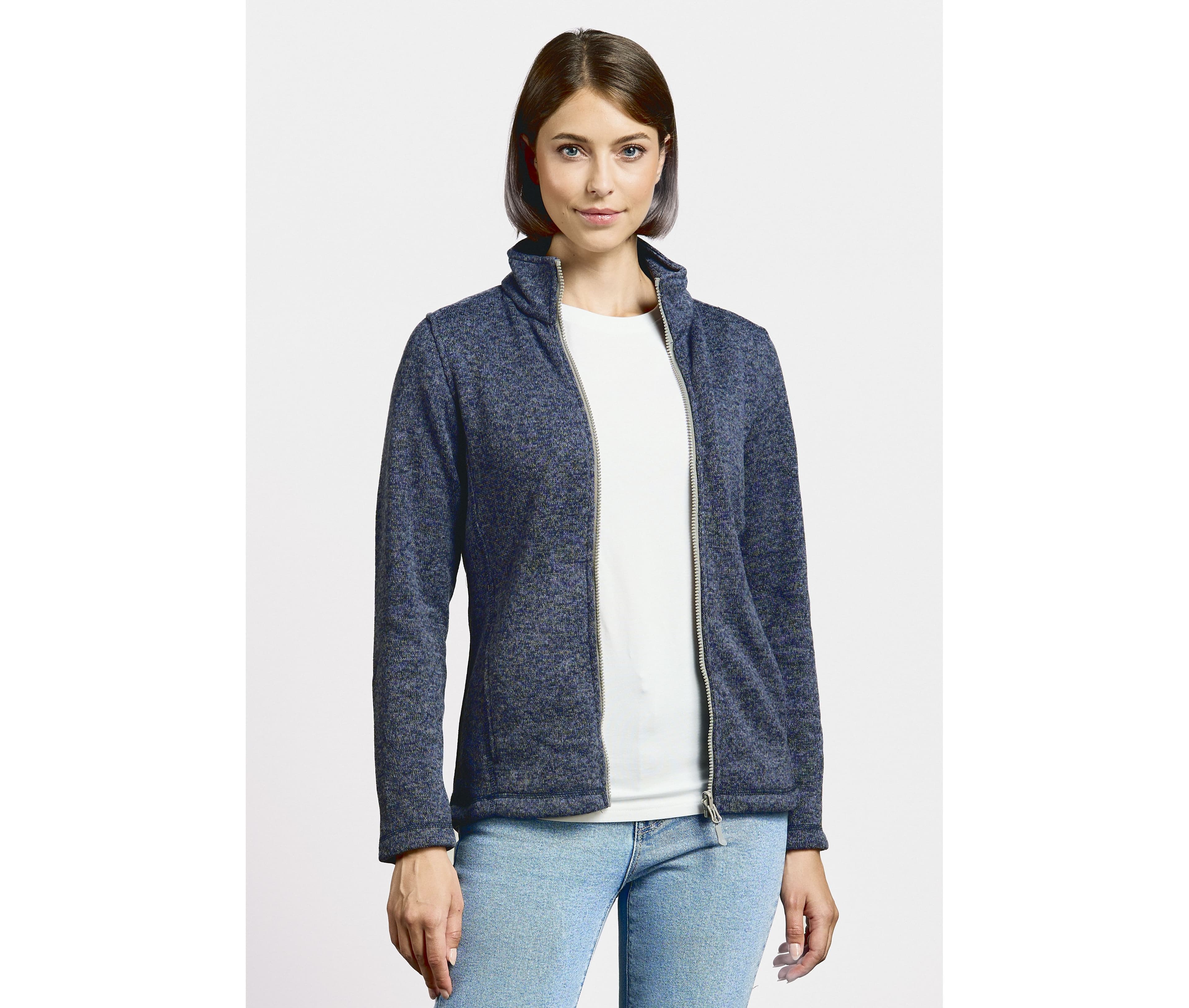 Veste polaire tricotée femme