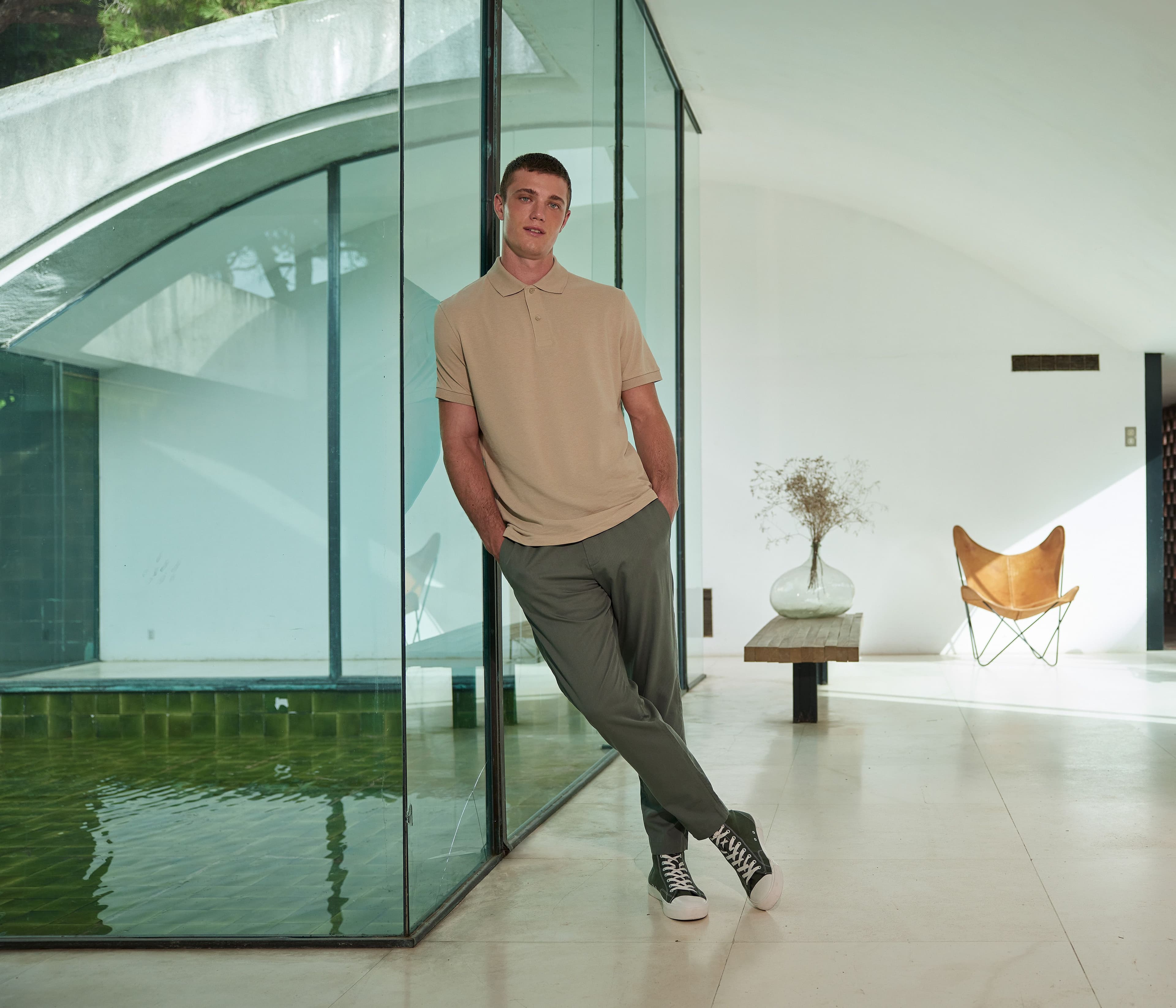 Polo homme 65/35 en polyester recyclé