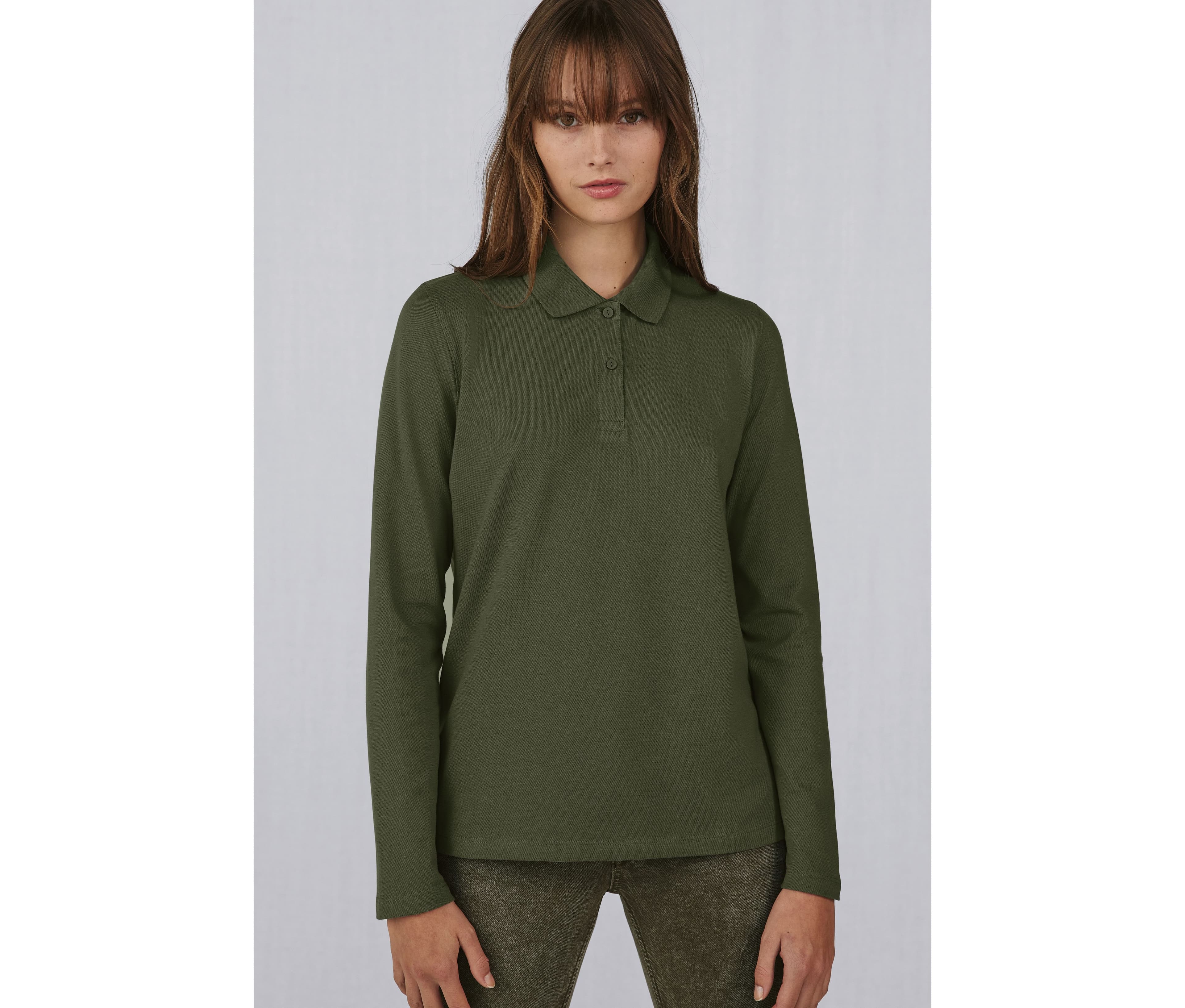 Polo femme manches longues 180