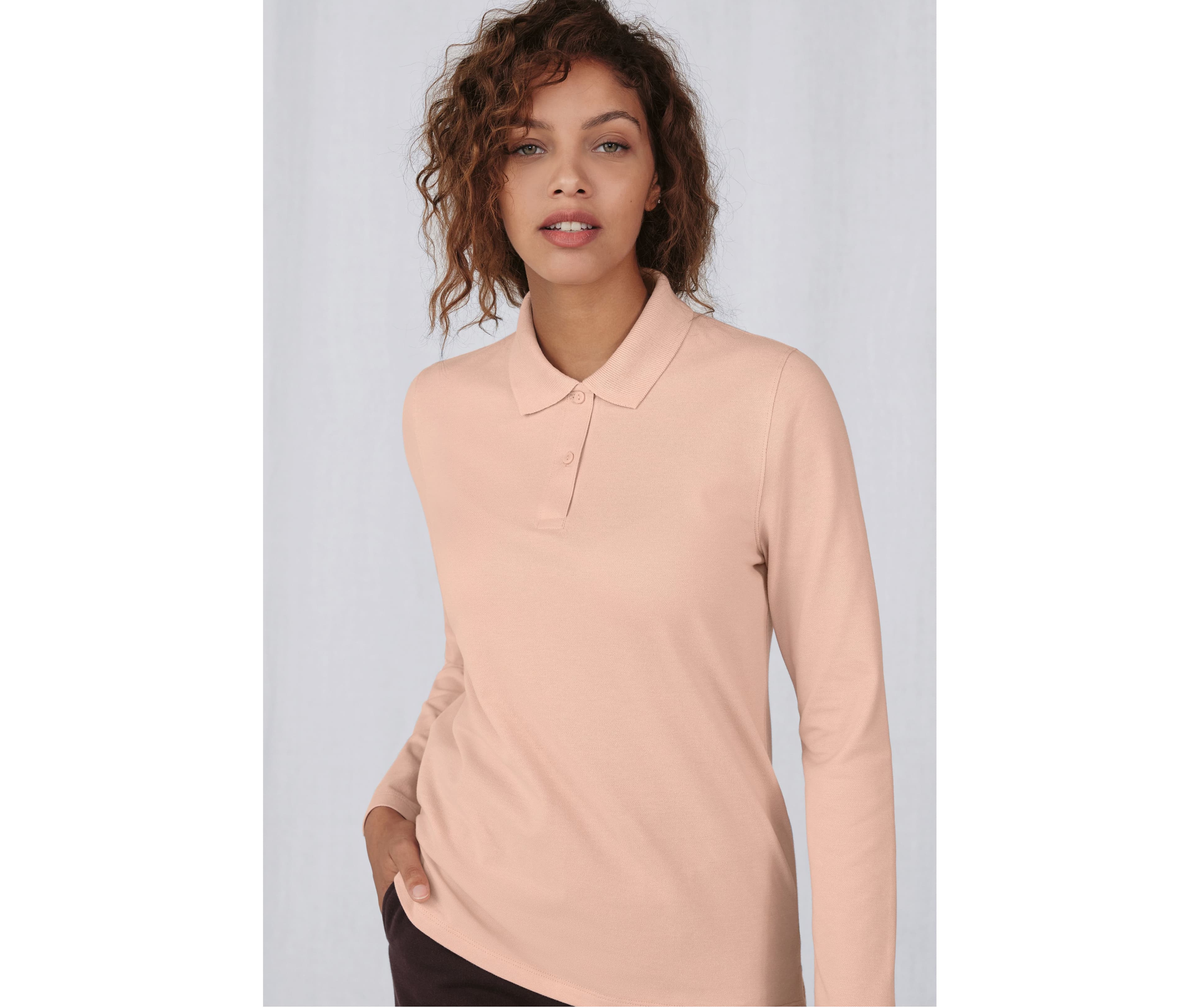 Polo femme manches longues 210