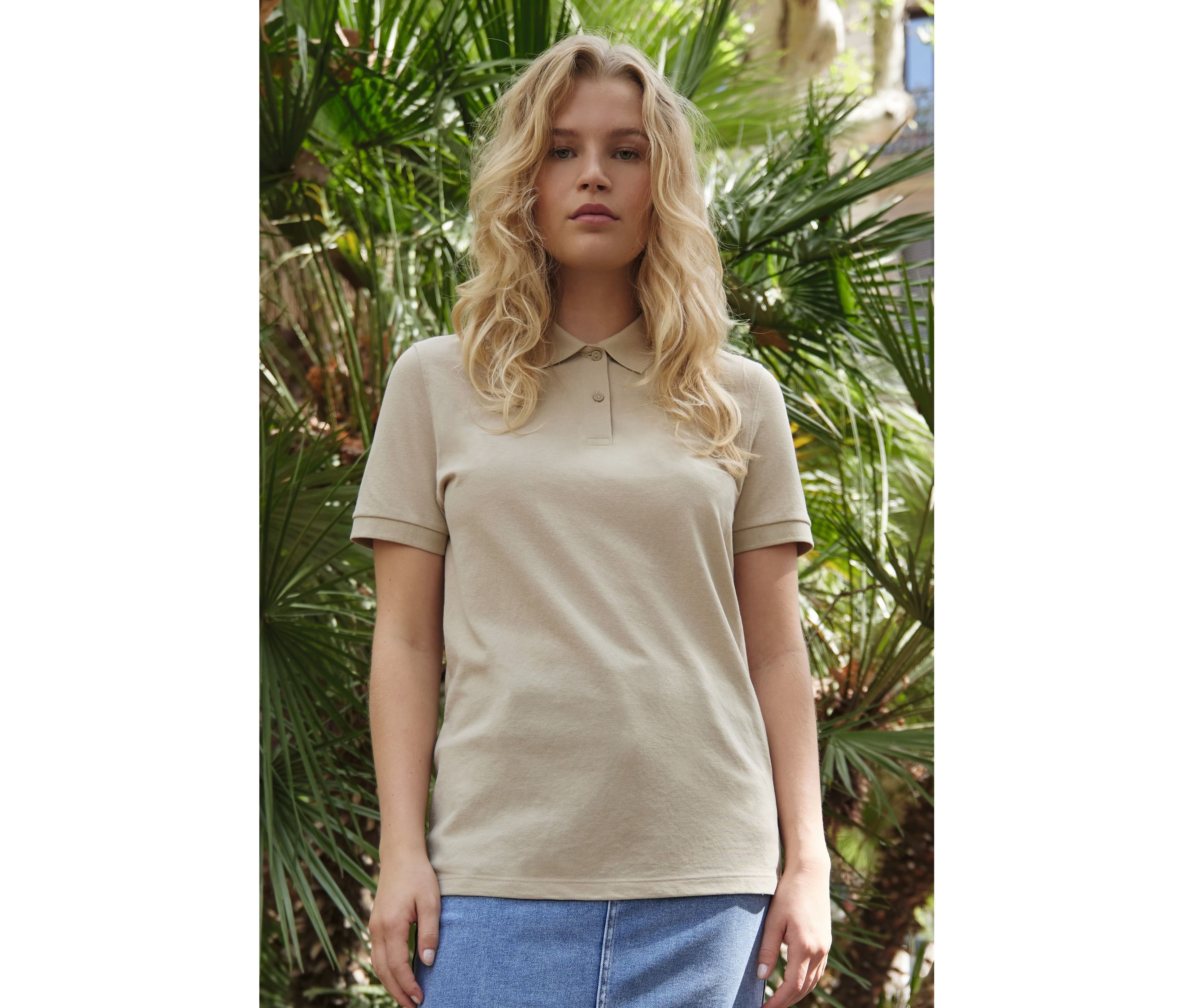 Polo femme 65/35 en polyester recyclé