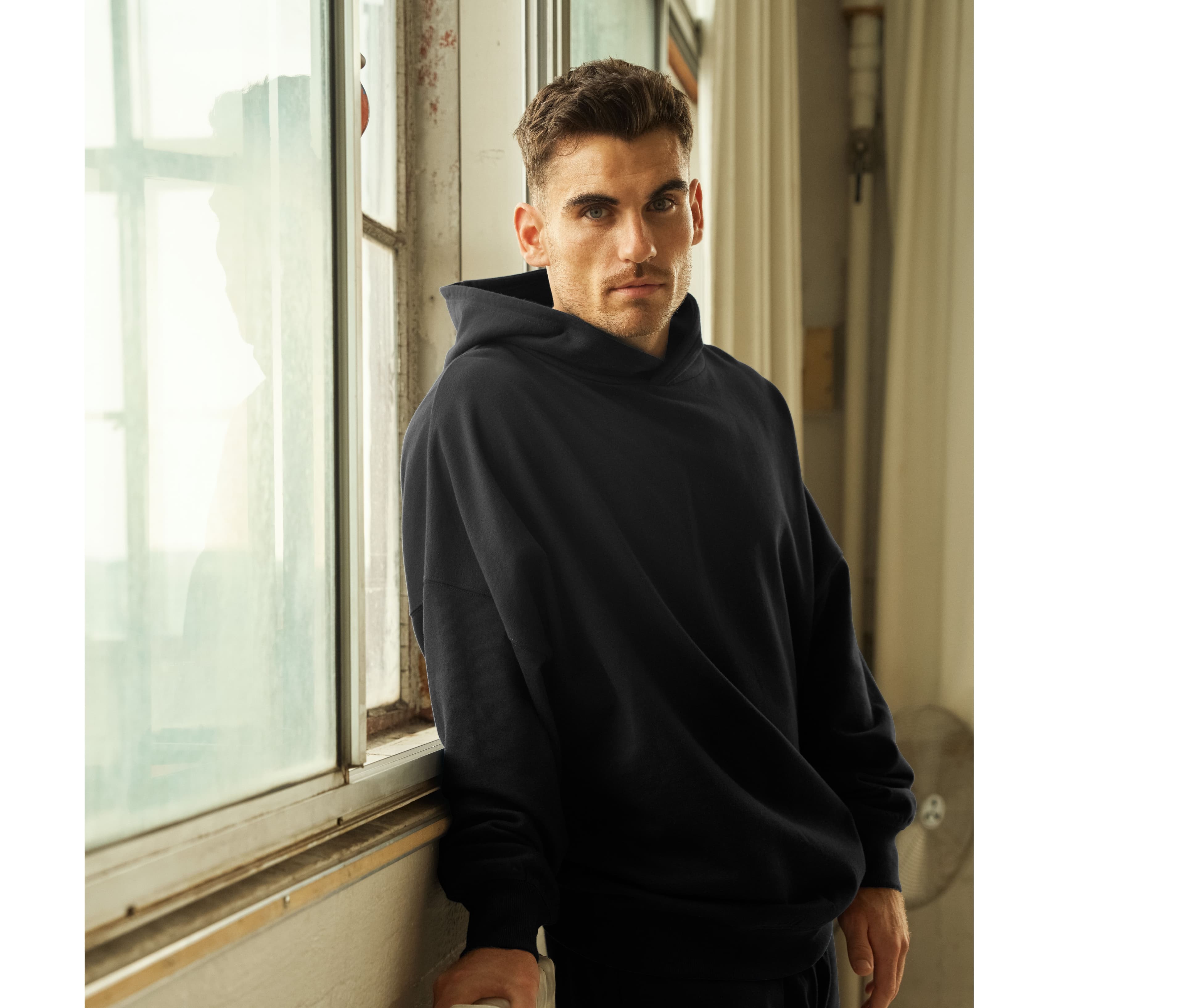 Sweat coupe oversize en coton Tiger