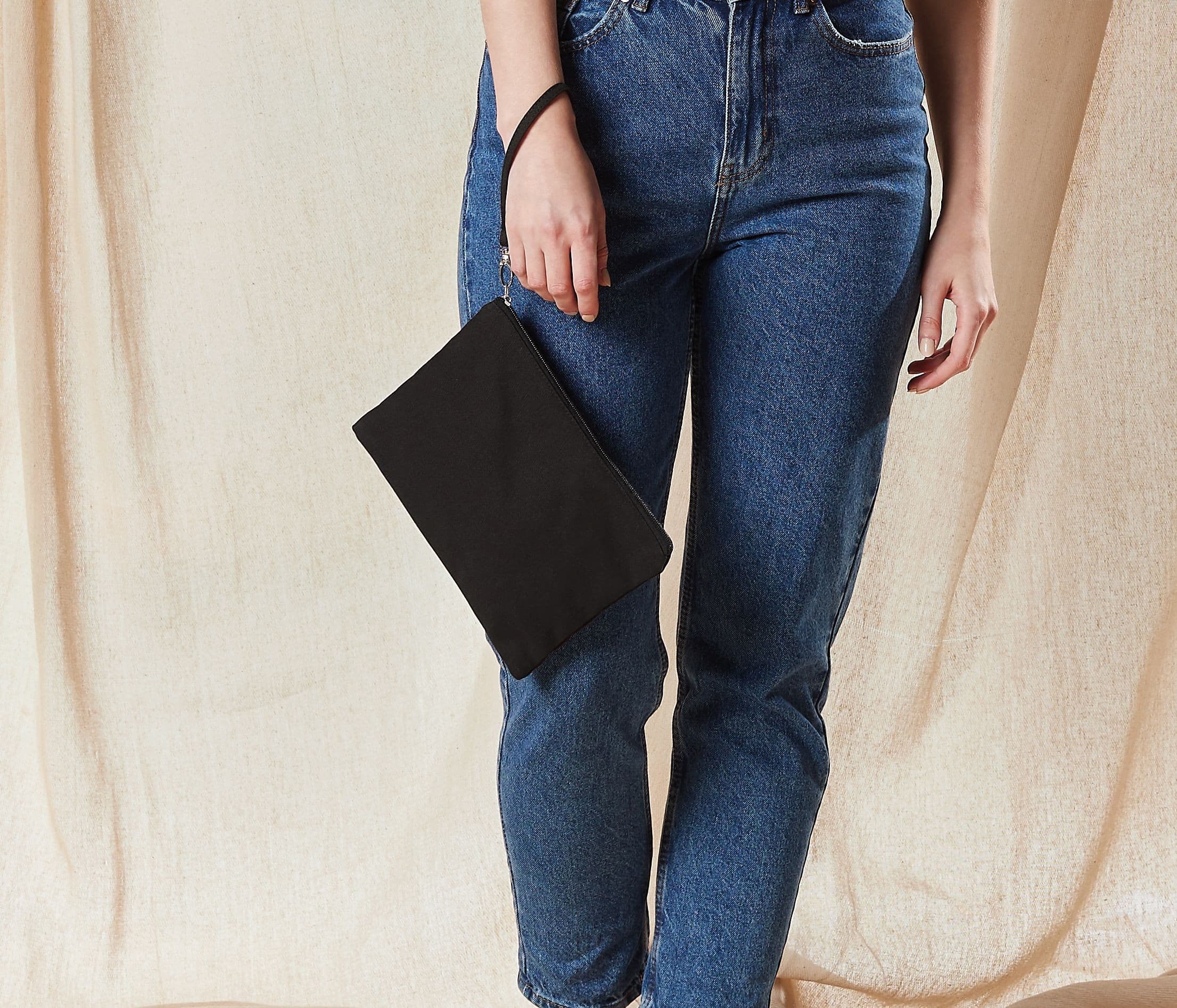 Petite pochette en coton canvas