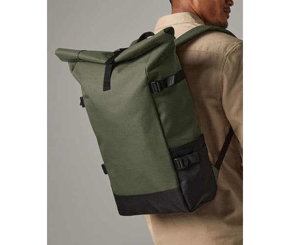 Sac à dos coloré avec rabat enroulable