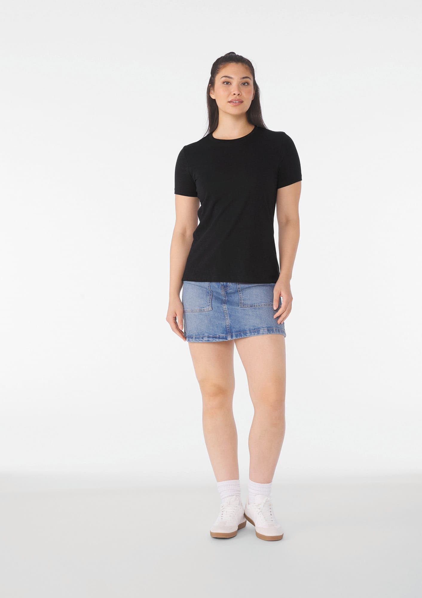 T-shirt col rond femme Heather