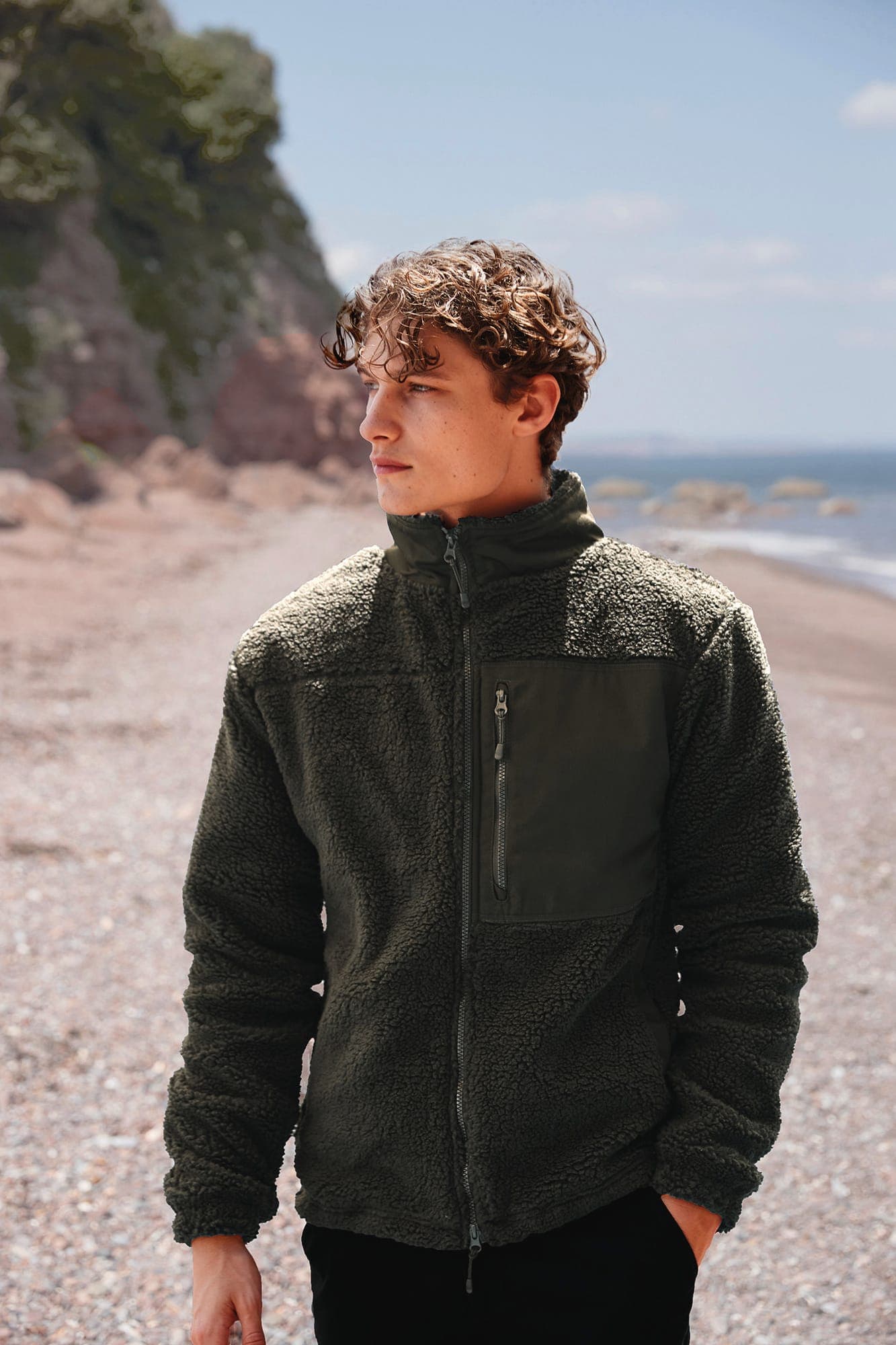 Polaire sherpa recyclée