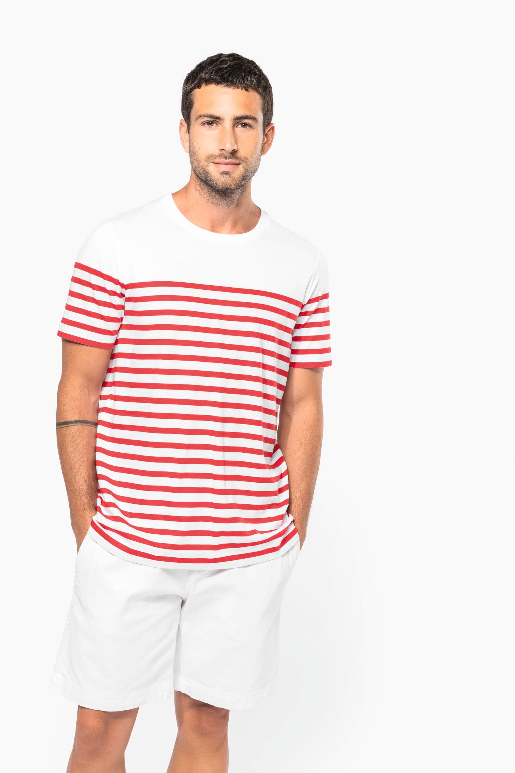 T-shirt marin col rond Bio homme