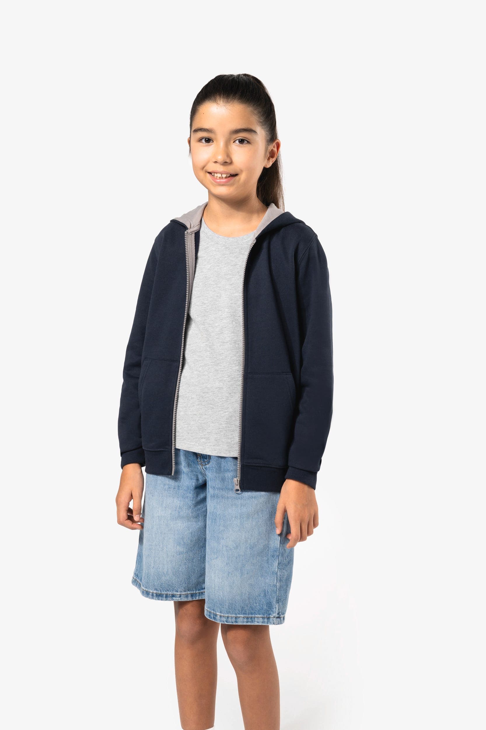 Sweat-shirt zippé capuche enfant