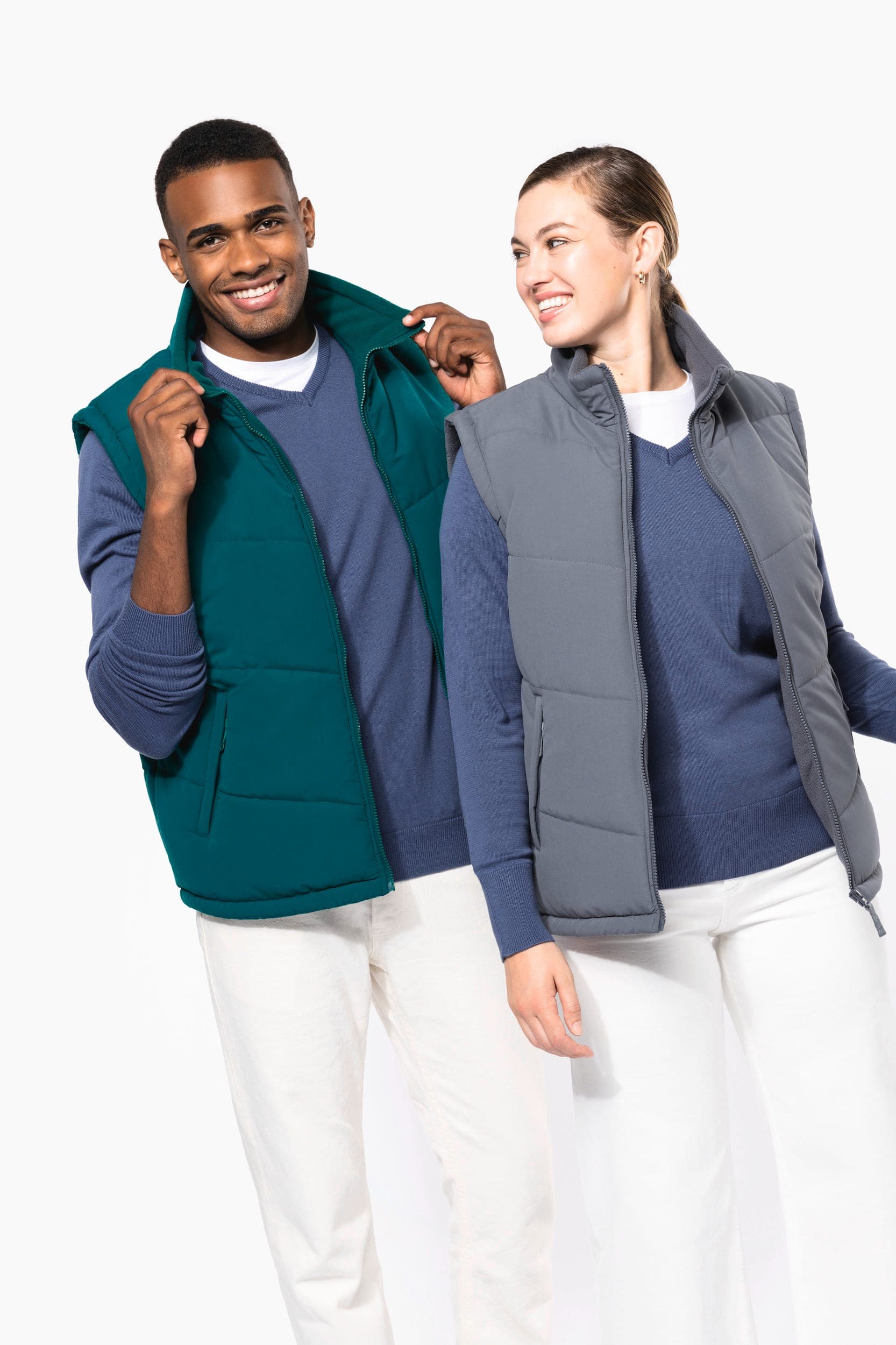 Bodywarmer doublé polaire unisexe