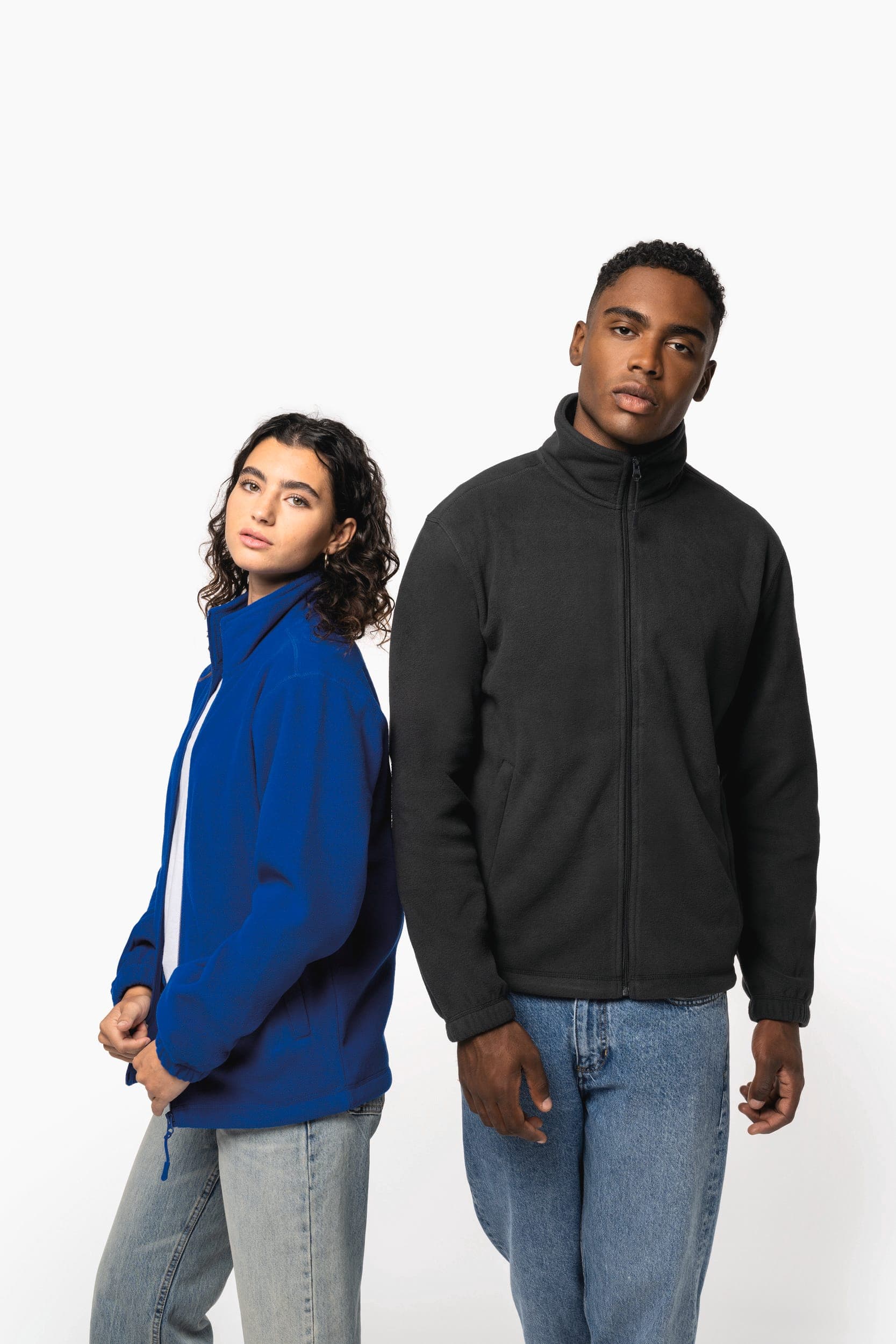 Veste polaire ajustable à poignets élastiqués