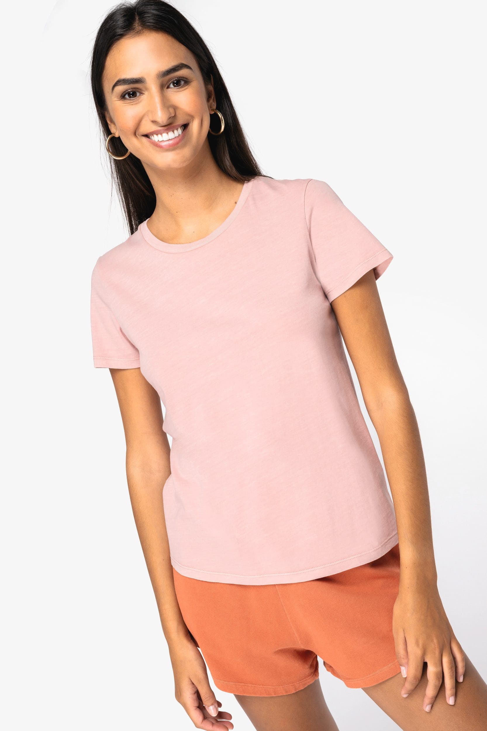 T-shirt écoresponsable délavé femme
