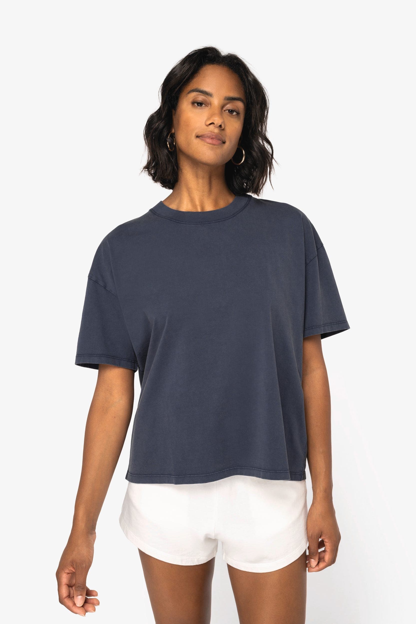 T-shirt écoresponsable oversize délavé femme