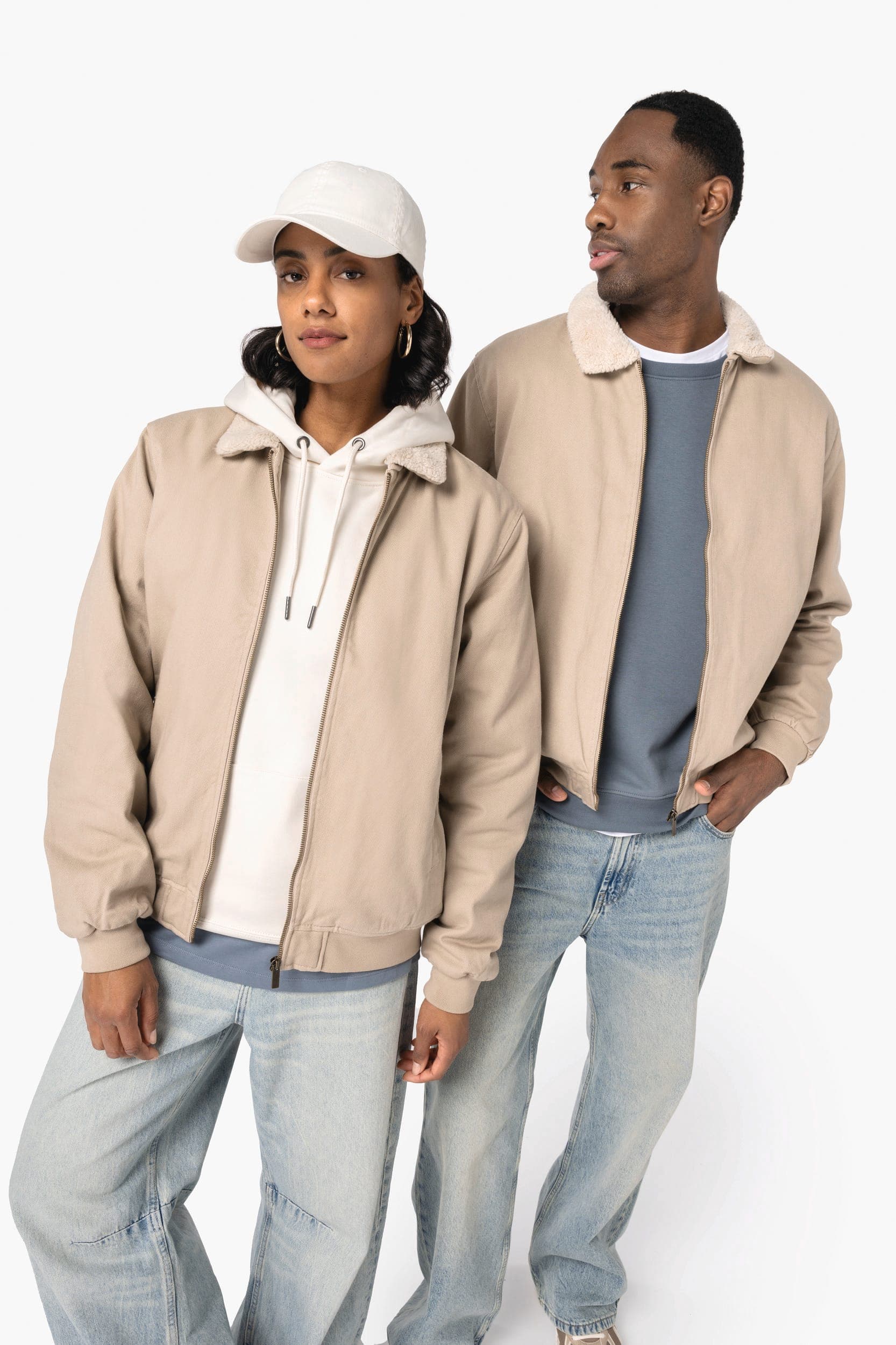 Veste écoresponsable col sherpa unisexe