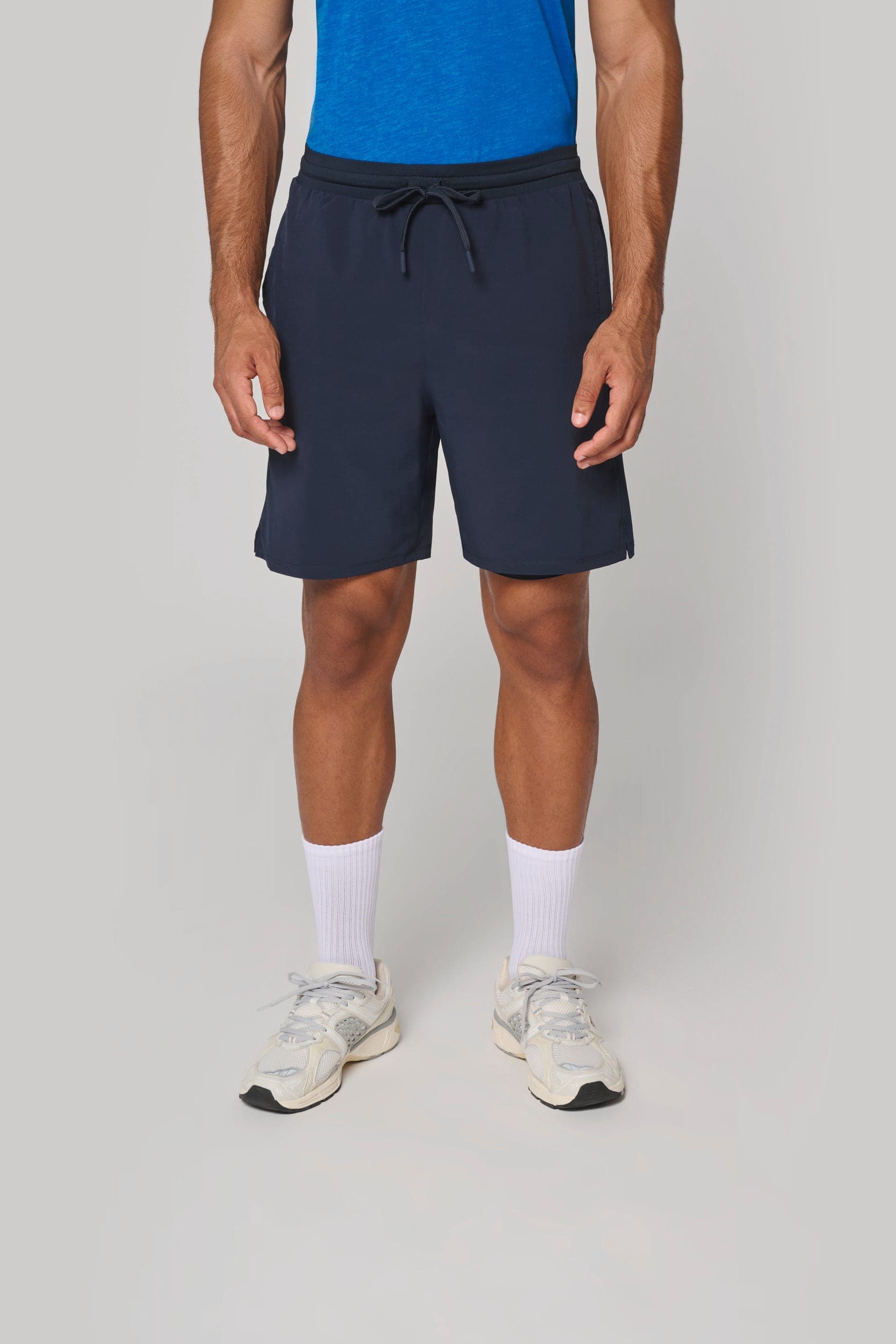 Short écoresponsable 2 en 1 avec sous short intégré homme