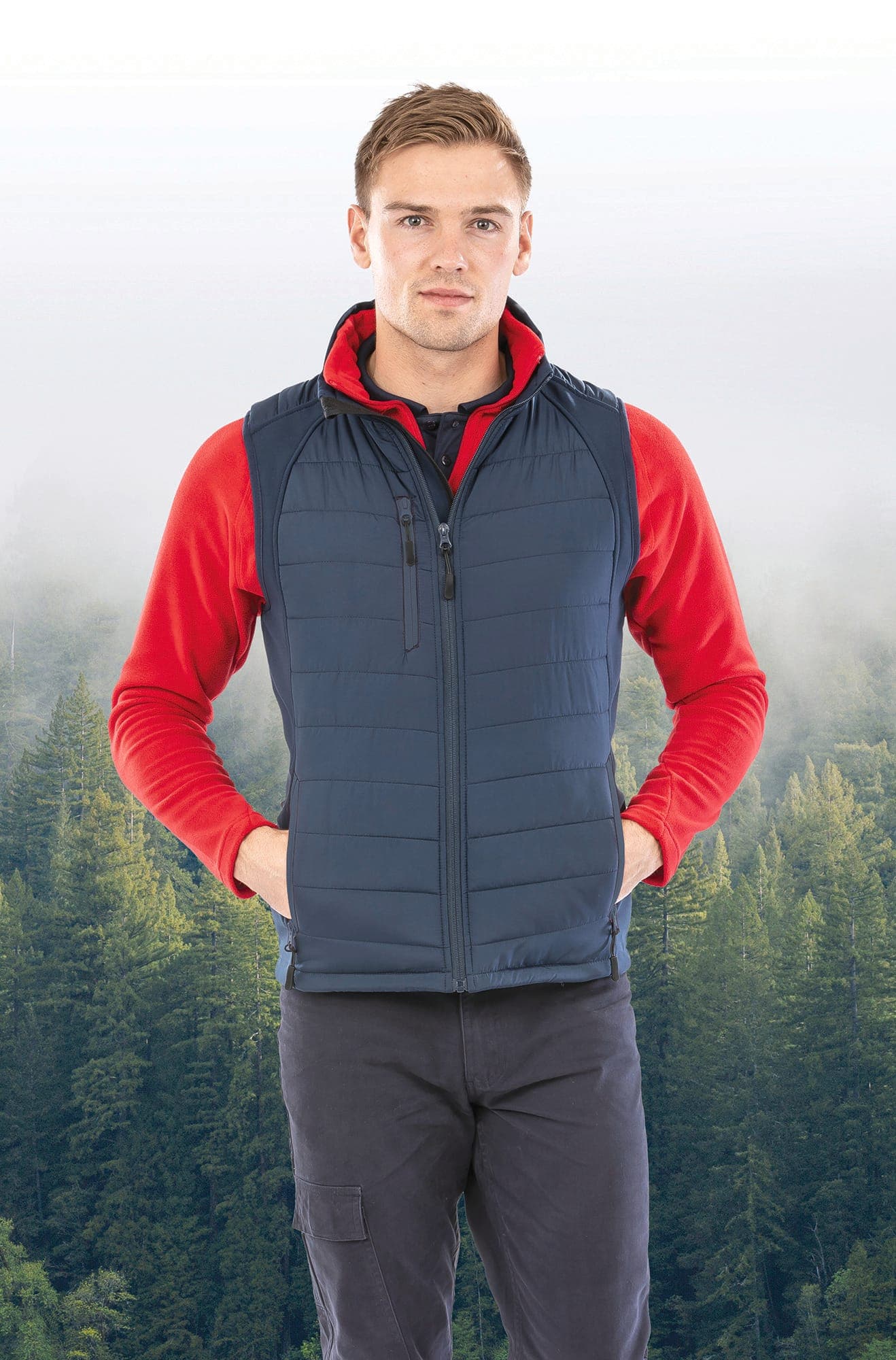 Gilet softshell rembourré black compass recyclé