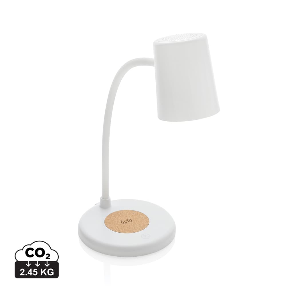 Lampe de bureau 15W en liège et plastique RCS Zenara