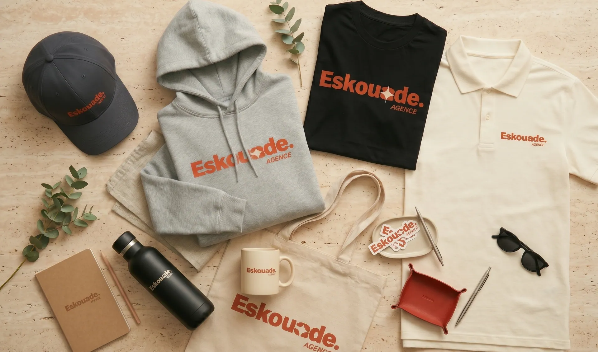 Kit complet de vêtements et goodies personnalisés Eskouade