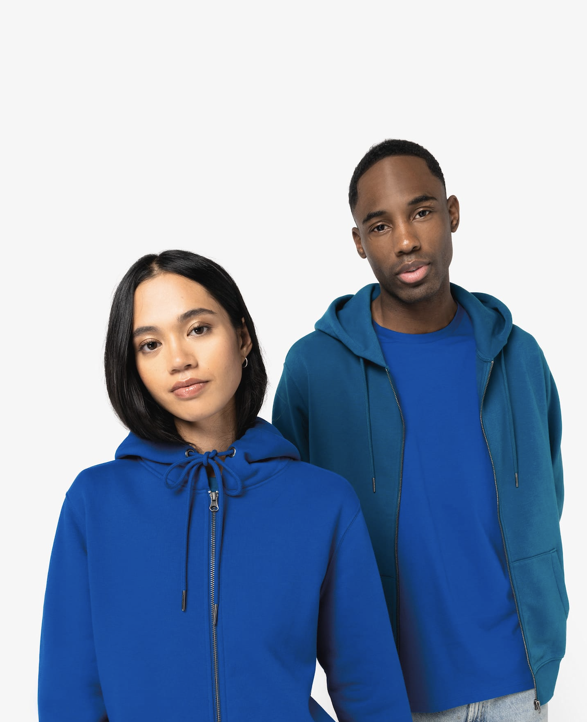Sweat zippé en coton bio